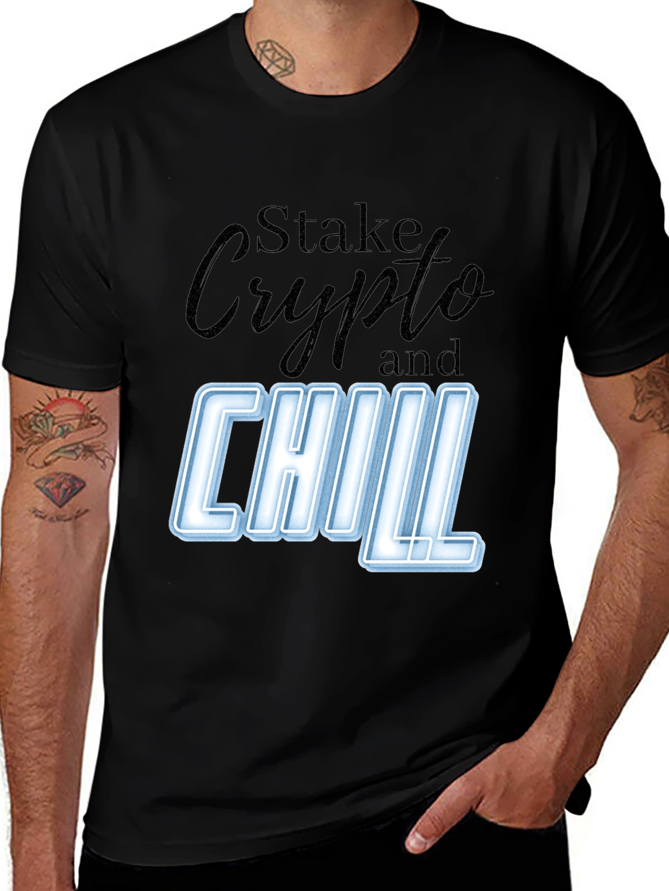 Variant 23 of Stake Crypto and Chill Graphic T-Shirt