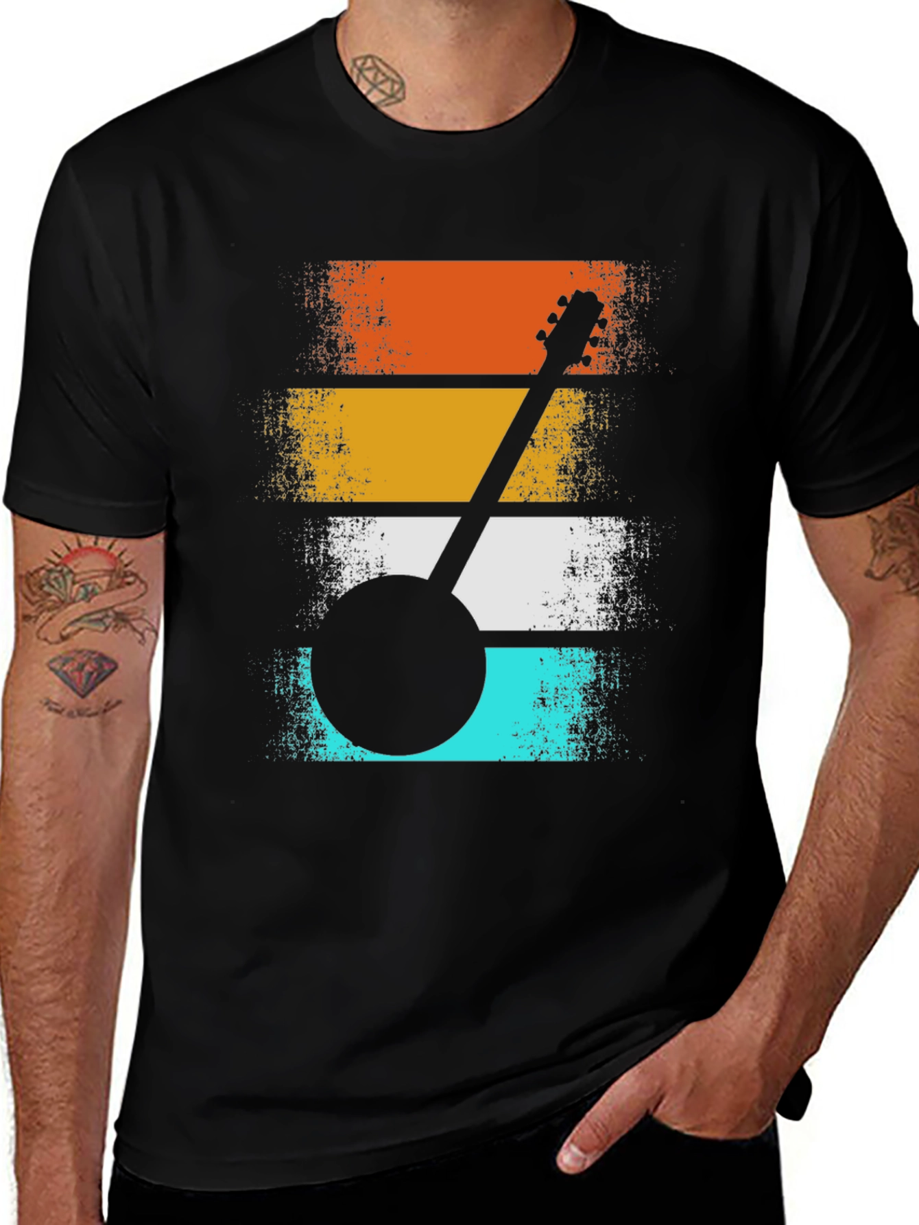 Variant 24 of Retro Banjo Graphic Tee - Vintage Style Music Lover Shirt