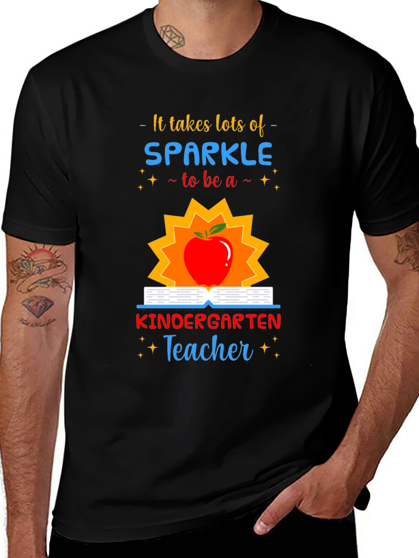 Variant 8 of Sparkle Kindergarten Teacher T-Shirt