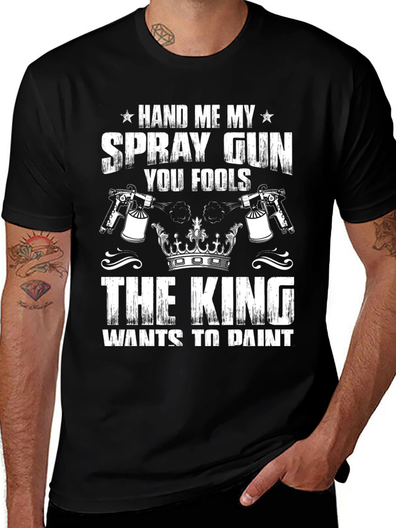 Hand Me My Spray Gun Graphic T-Shirt