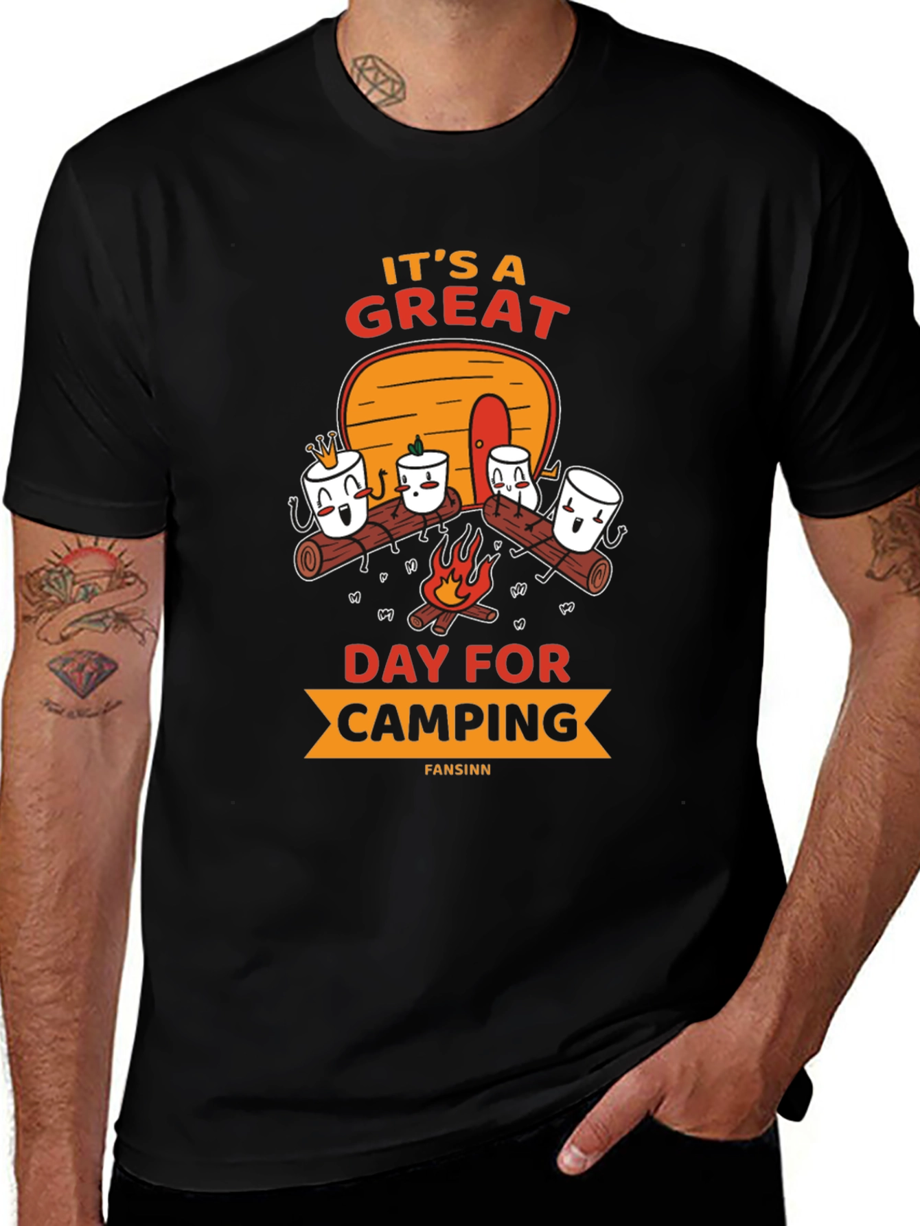 Variant 5 of Camping Marshmallow Graphic Tee