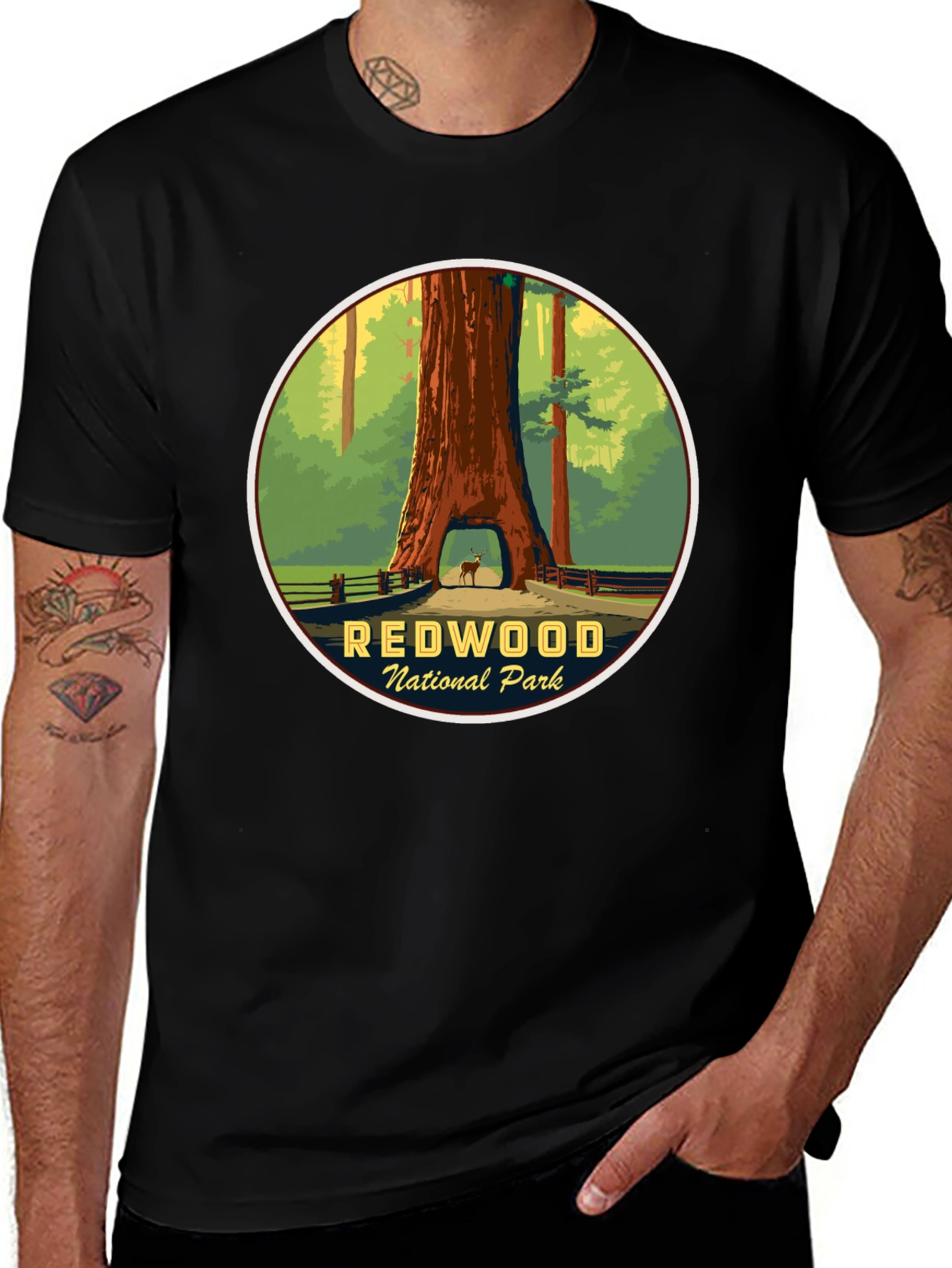 Variant 9 of Redwood National Park T-Shirt