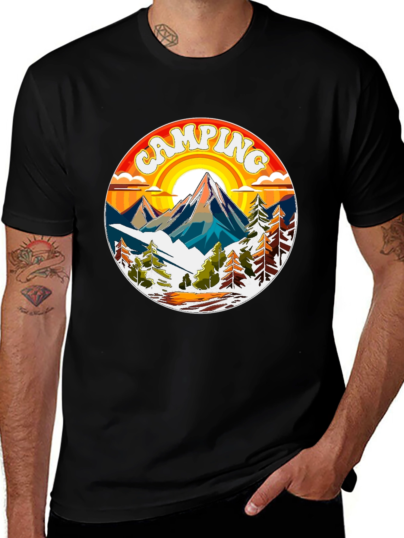 Variant 8 of Camping Adventure T-Shirt - Nature Graphic Tee