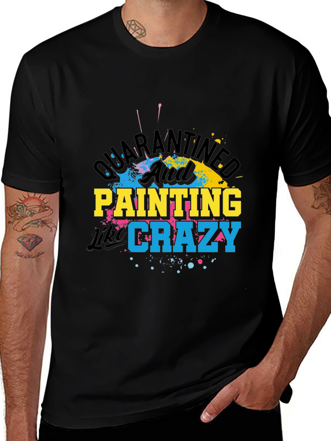 Variant 14 of Quarantine Painting Crazy T-Shirt