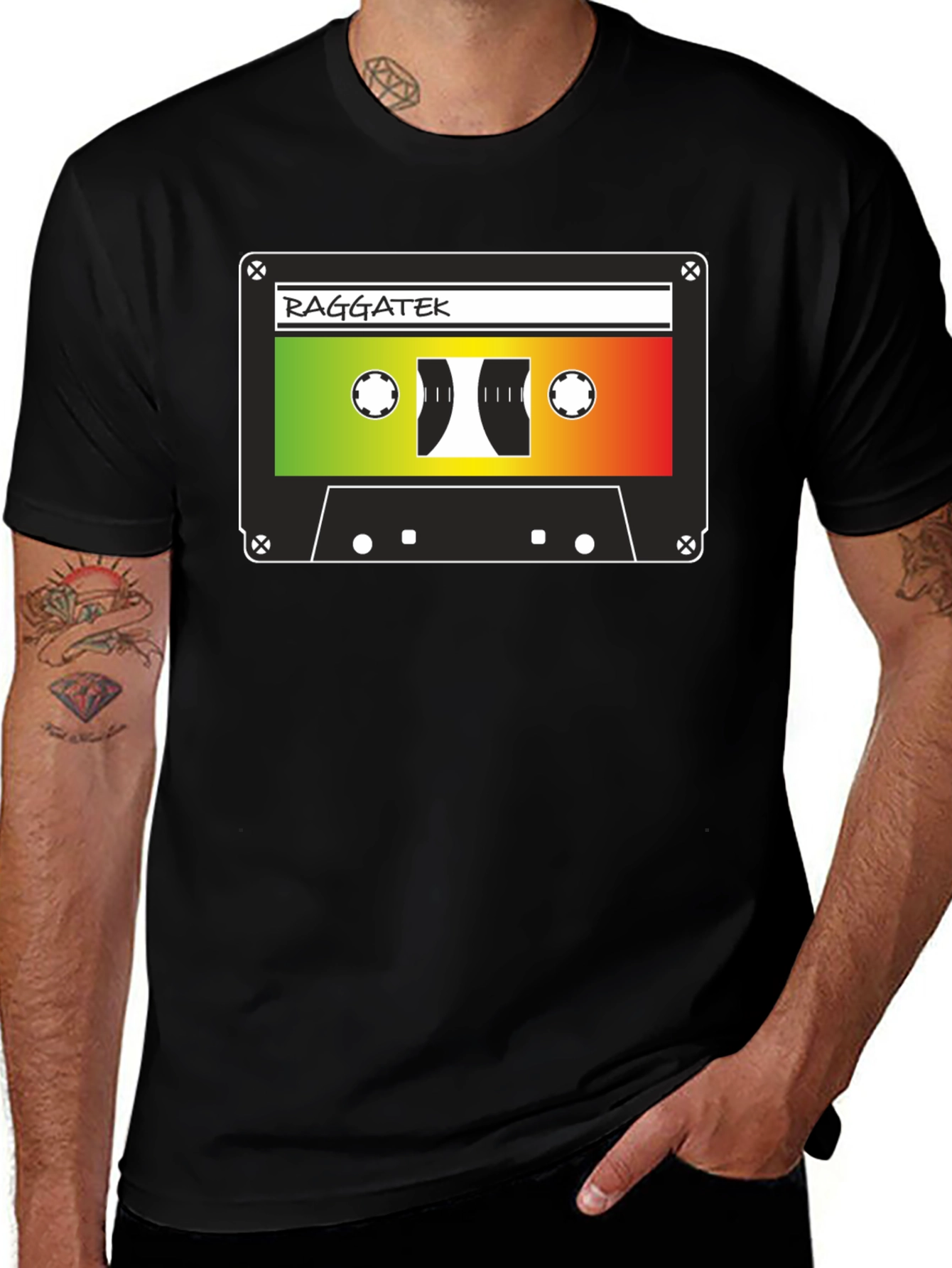 Variant 29 of Raggatek Cassette Tape Graphic T-Shirt