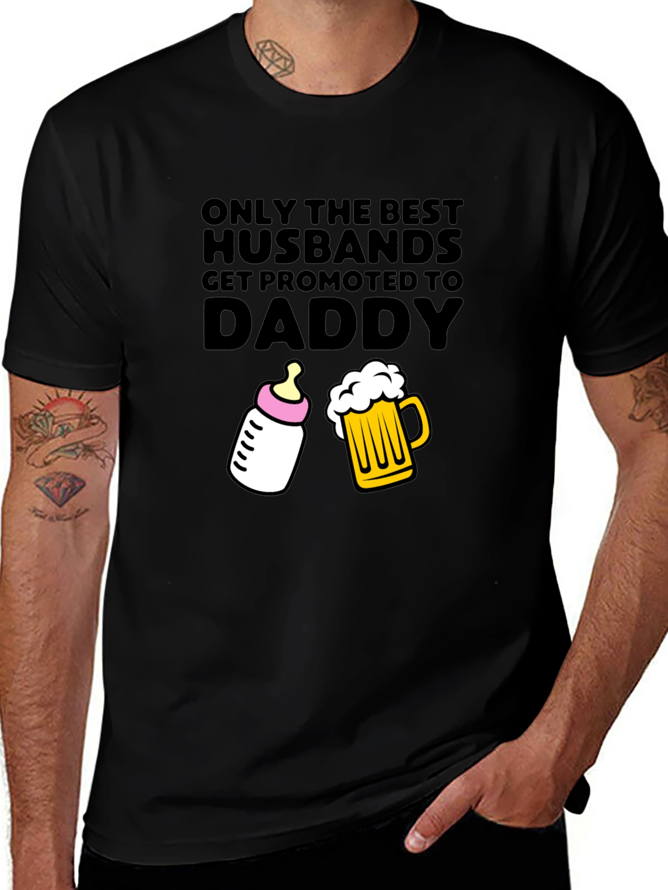 Variant 14 of Best Husbands Get Promoted to Daddy T-Shirt