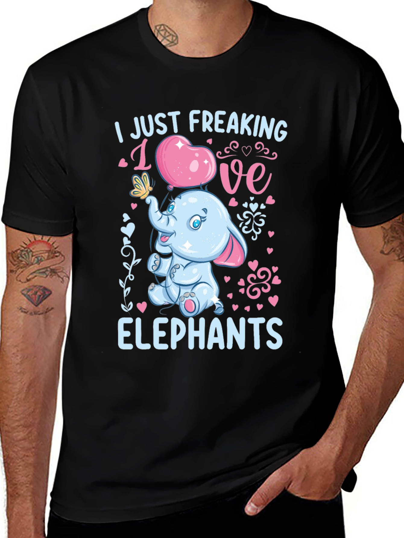 Variant 16 of Elephant Lover Graphic Tee