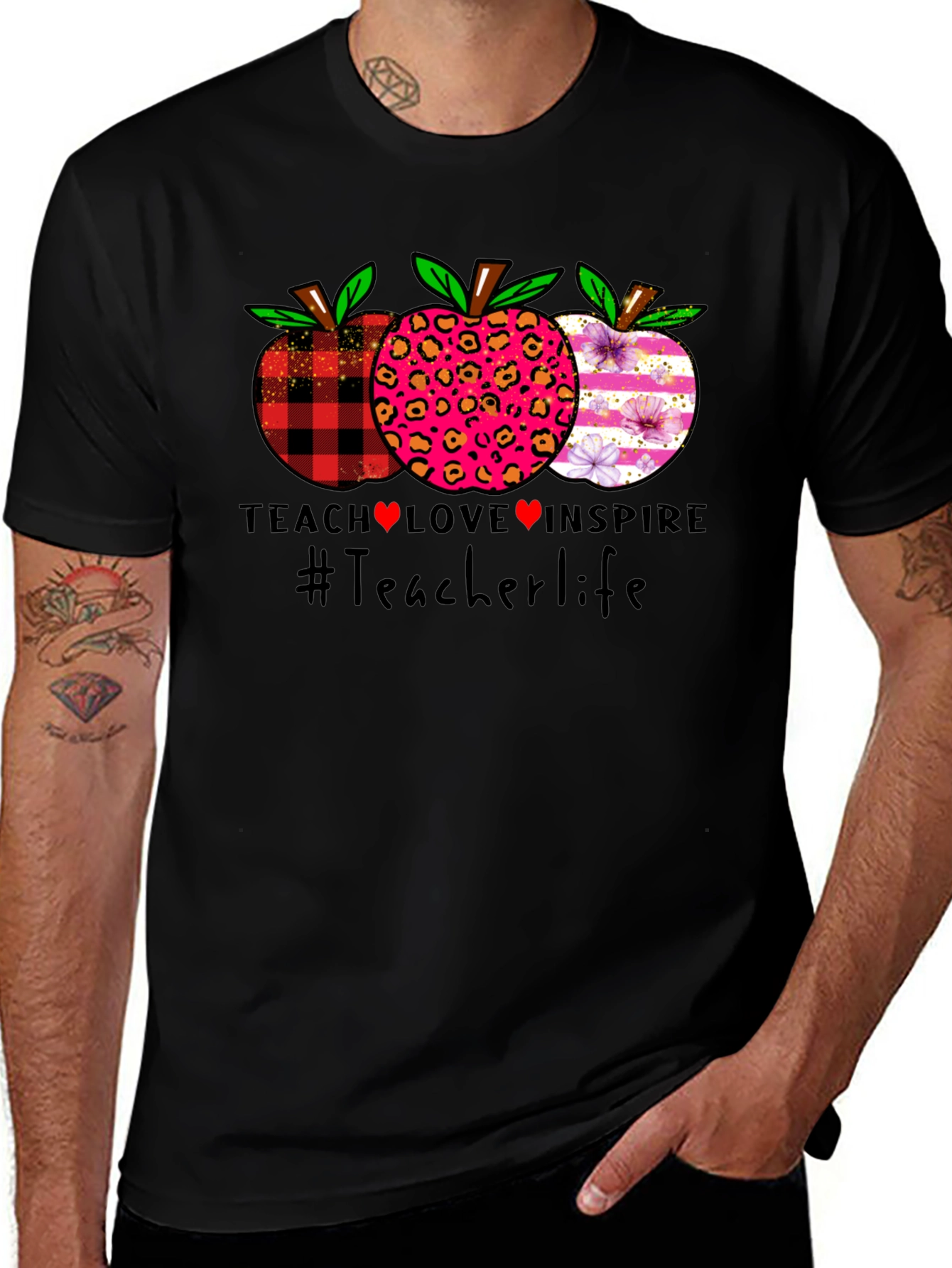 Variant 8 of Teacher Life Apple T-Shirt
