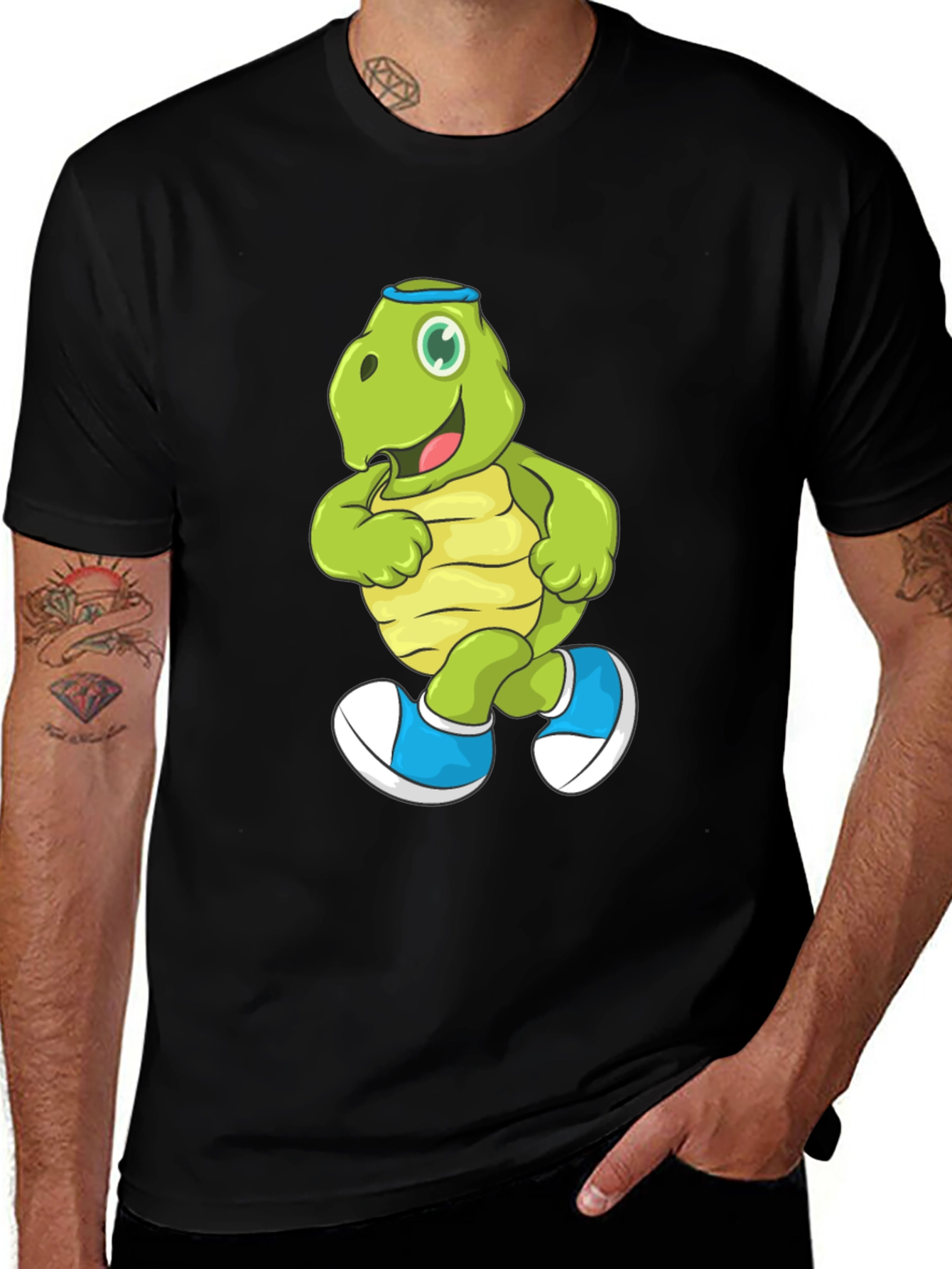 Variant 22 of Running Turtle Graphic Tee - Fun & Unique Design