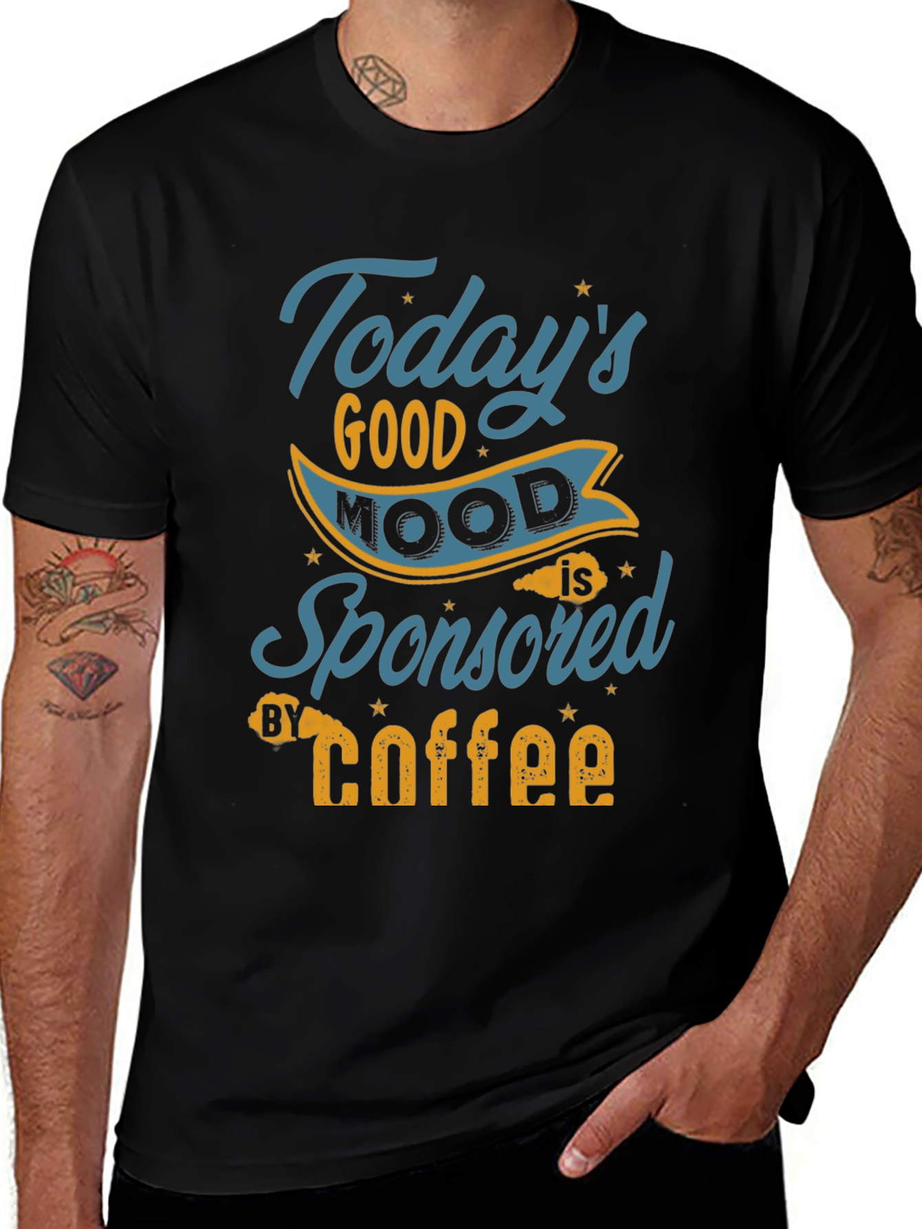 Variant 25 of Today's Good Mood Coffee Graphic Tee
