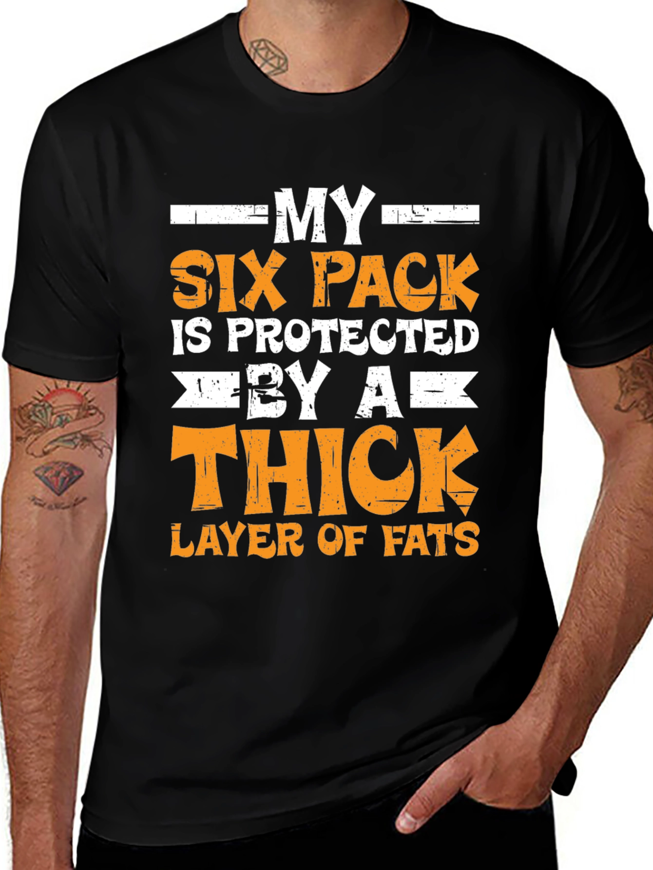 Funny Six Pack Protected T-Shirt