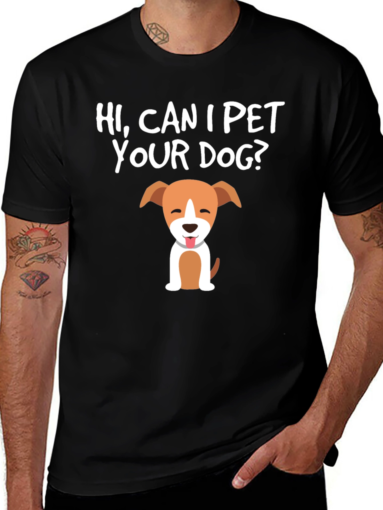 Variant 28 of Hi Can I Pet Your Dog? Graphic Tee