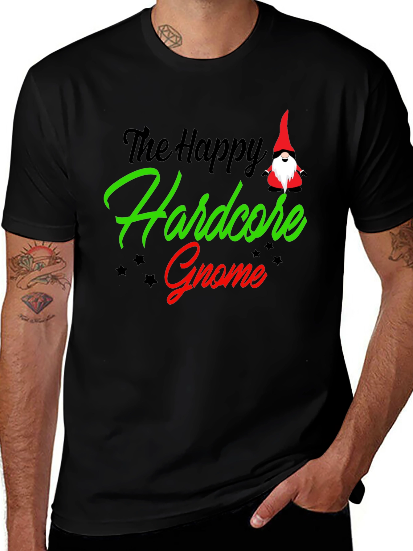 Variant 6 of Happy Hardcore Gnome Graphic T-Shirt