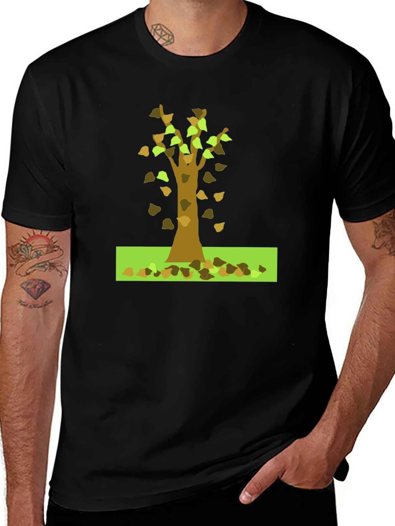 Variant 2 of Autumn Tree Graphic Tee - Stylish & Unique Design