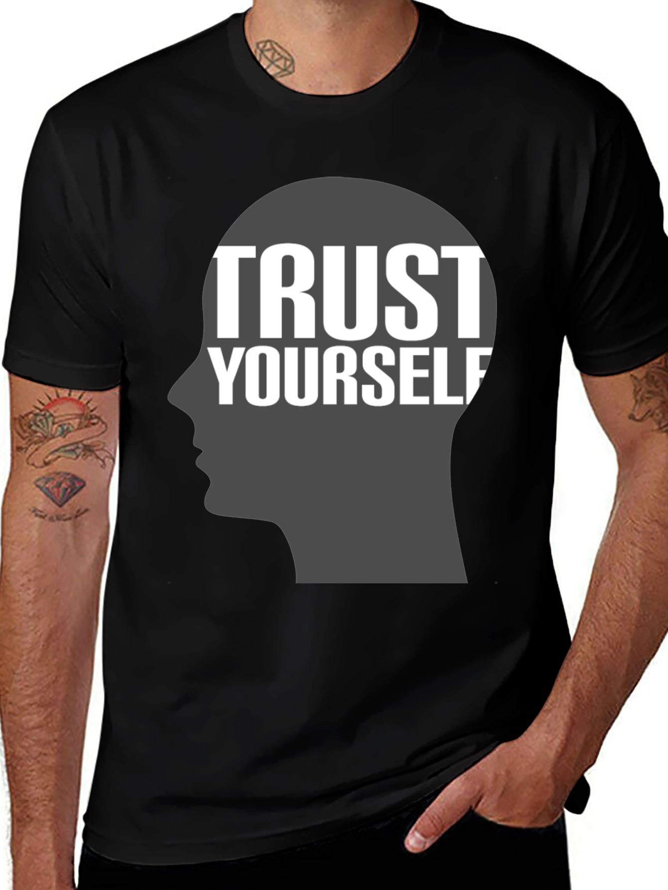 Variant 17 of Trust Yourself Graphic T-Shirt - Motivational Tee