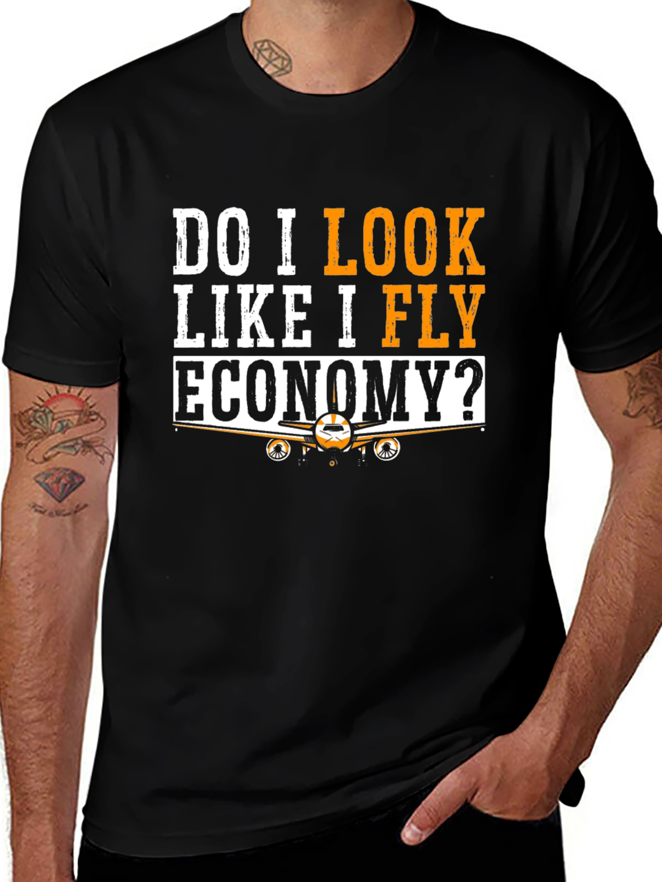 Variant 27 of Do I Look Like I Fly Economy T-Shirt