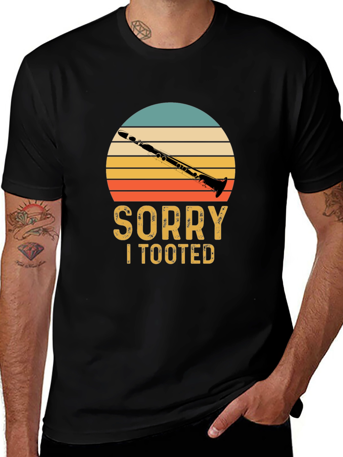 Variant 24 of Sorry I Tooted Clarinet T-Shirt