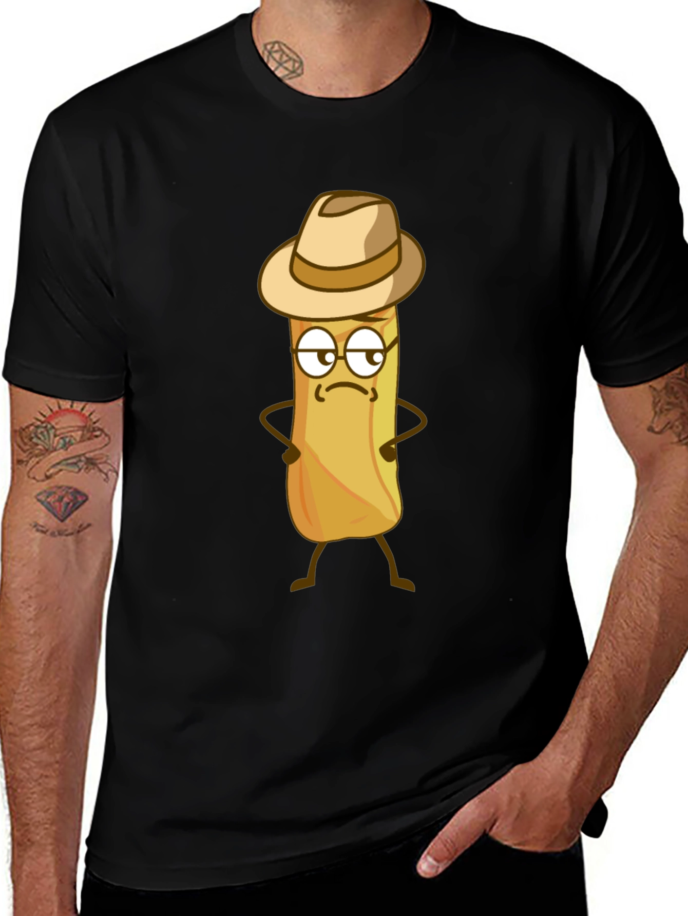 Variant 5 of Funny Burrito T-Shirt - Cartoon Food Tee