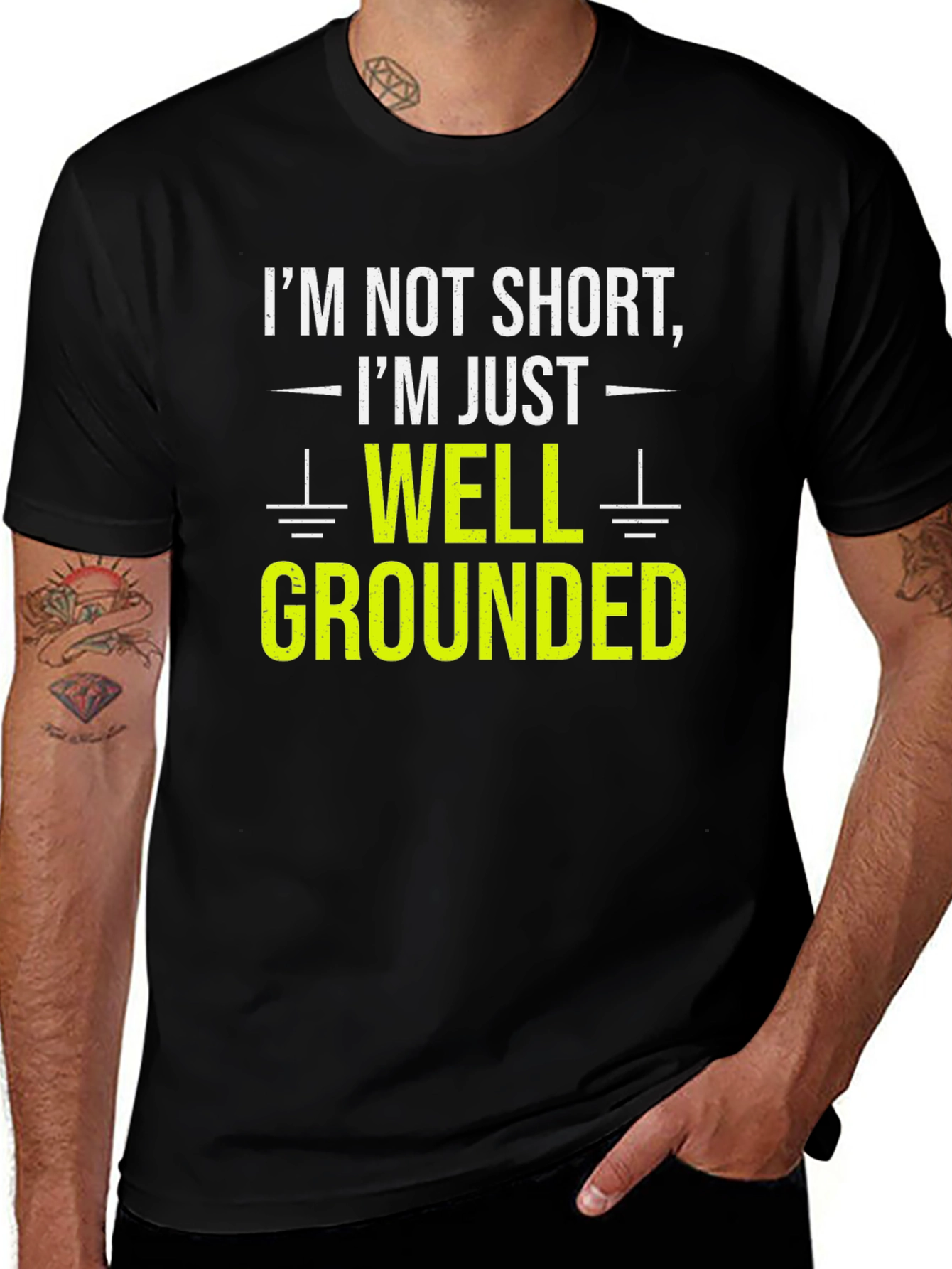 Variant 7 of Funny Grounded T-Shirt - Humor Tee for Men