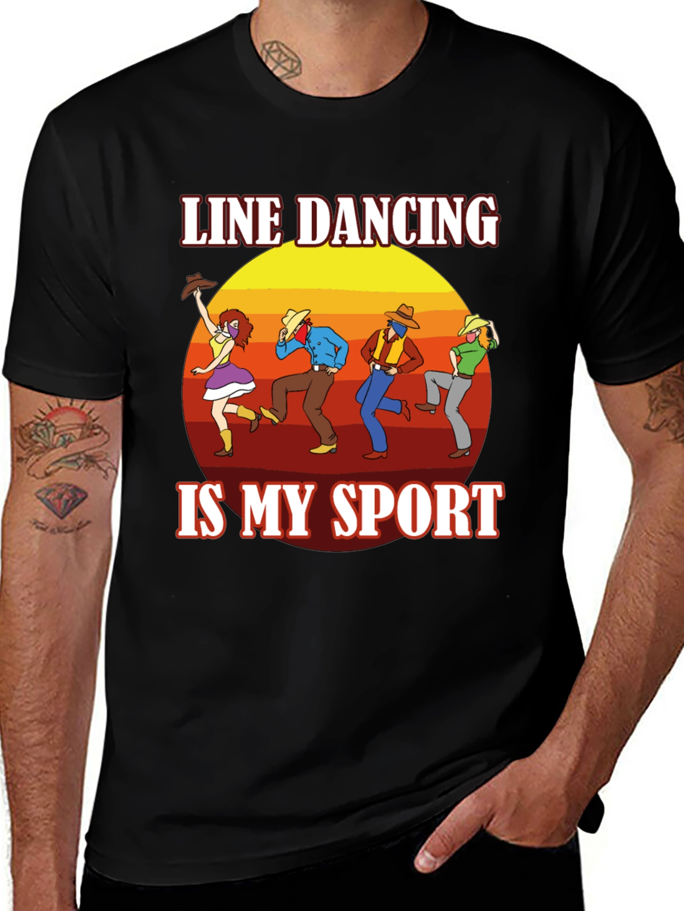 Variant 8 of Line Dancing Is My Sport T-Shirt