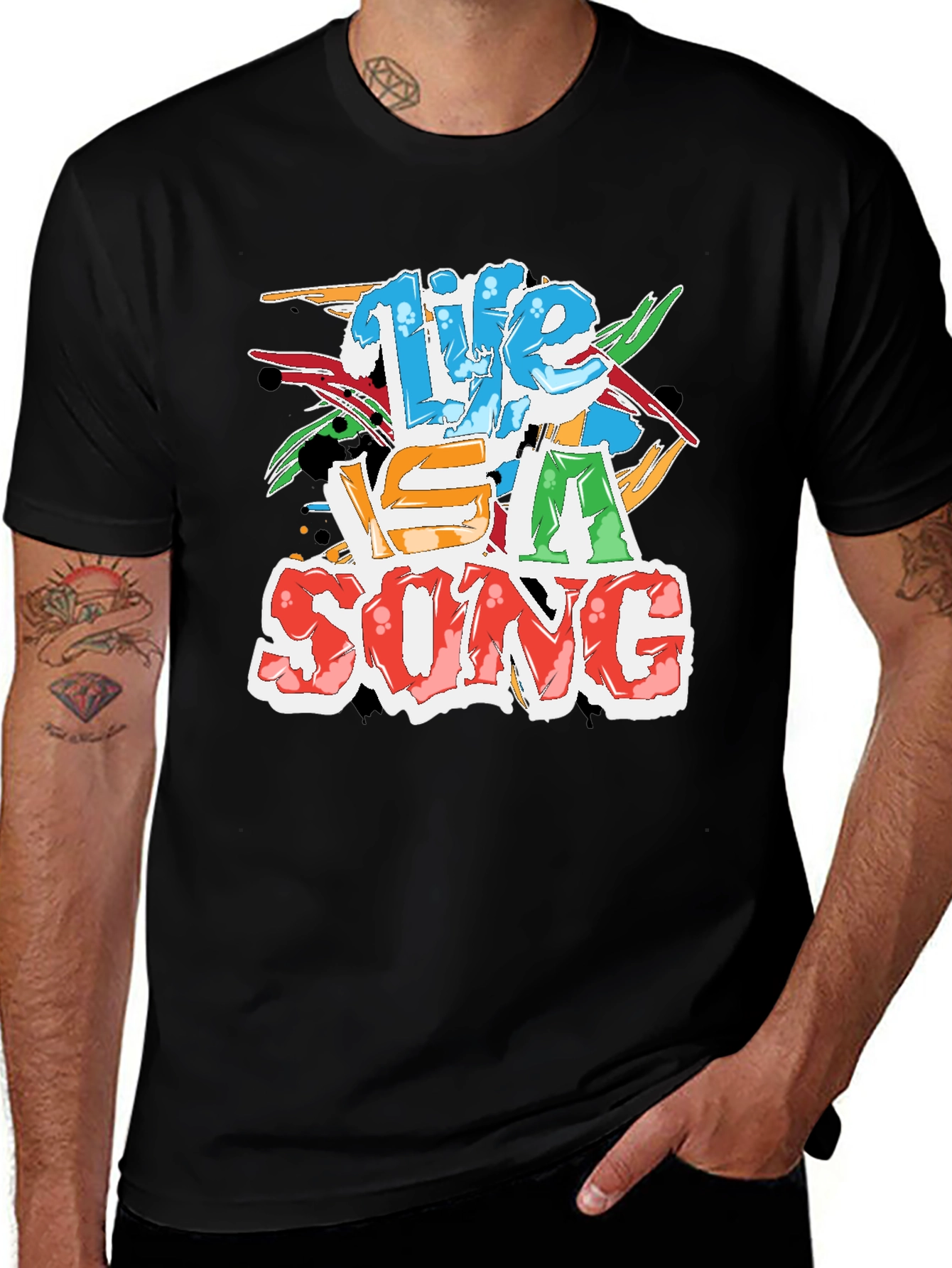 Variant 17 of Life Is A Song Black T-Shirt