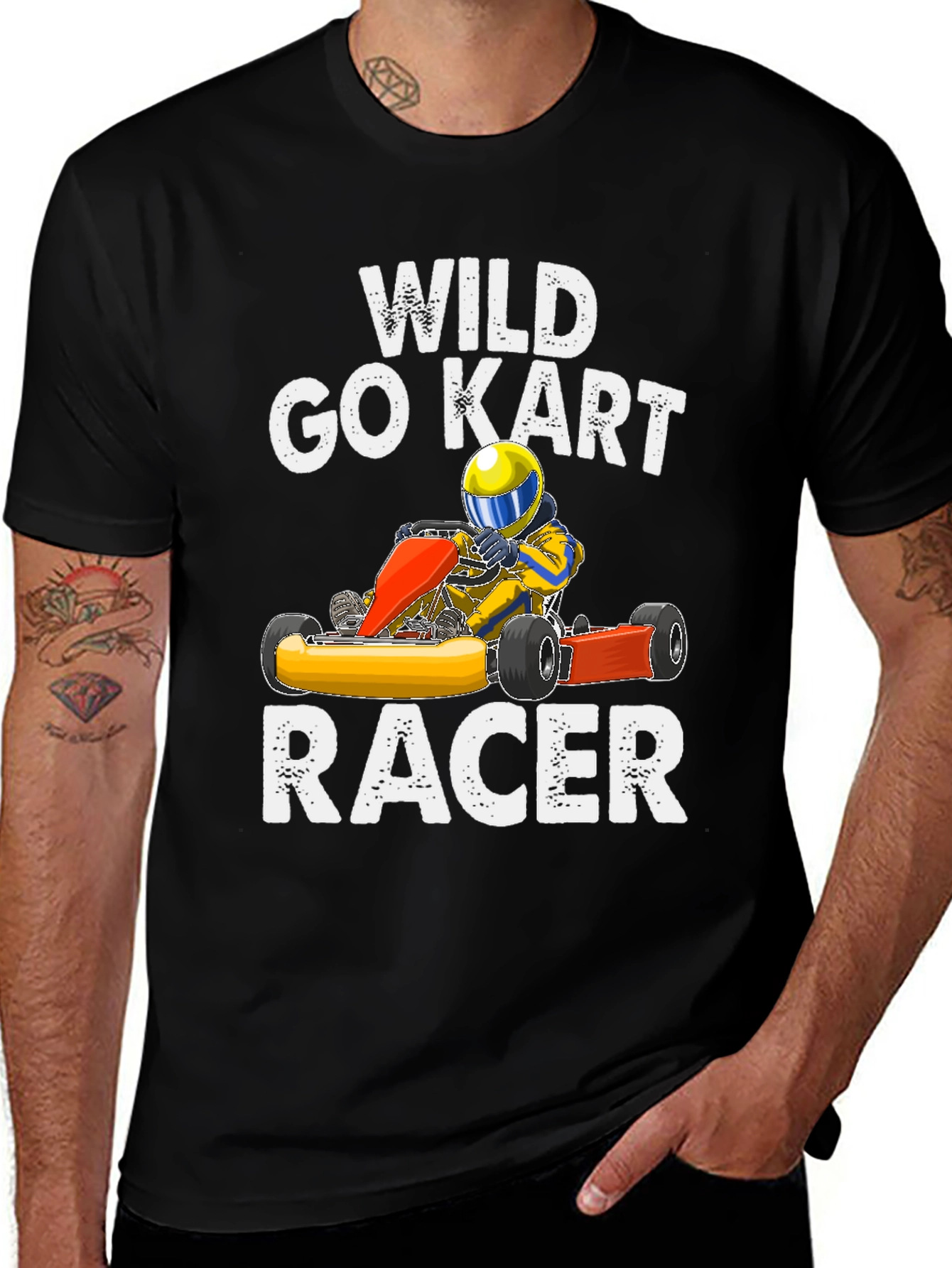 Variant 6 of Wild Go Kart Racer Graphic T-Shirt