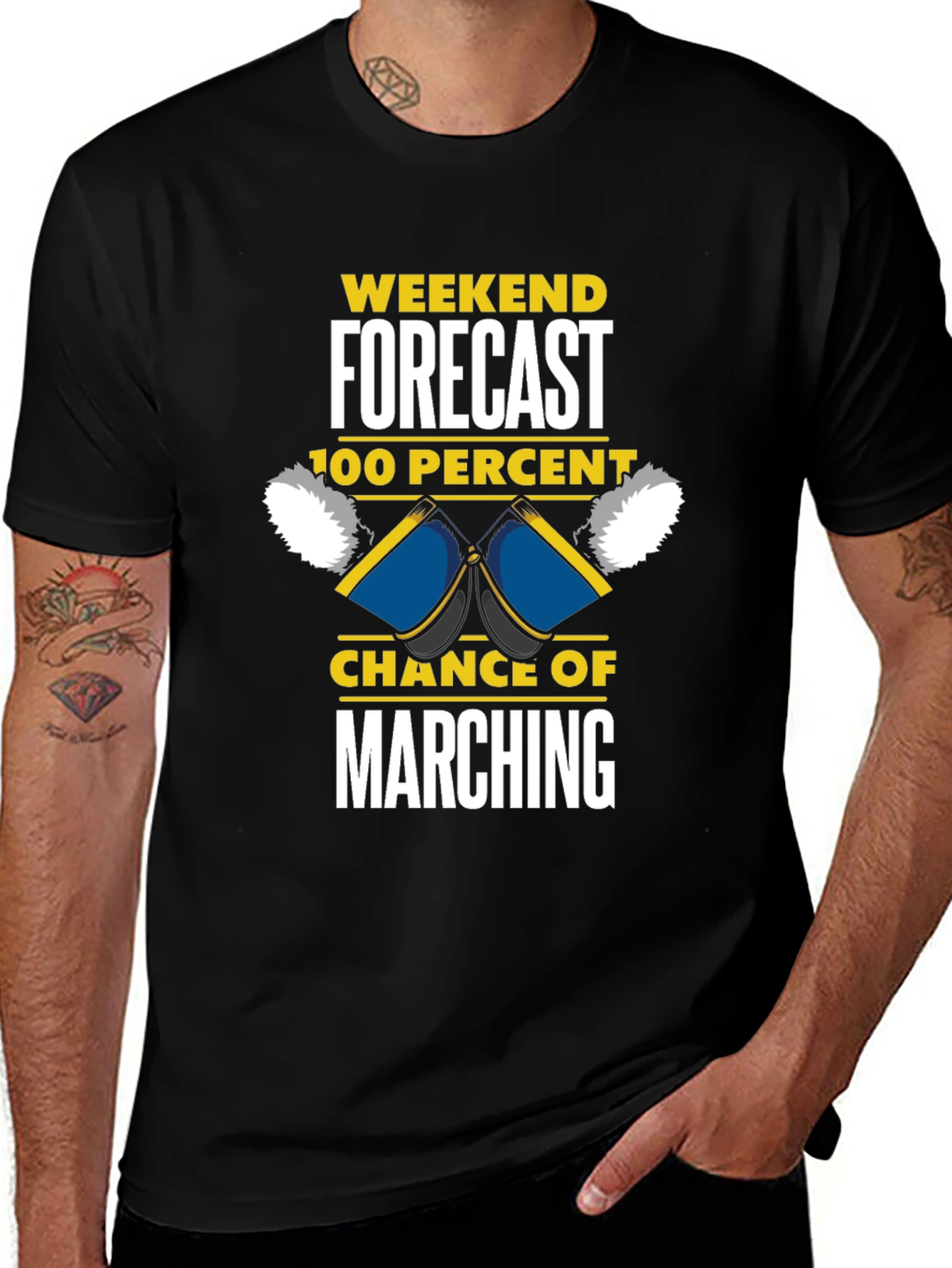 Variant 20 of Marching Band Weekend Forecast T-Shirt