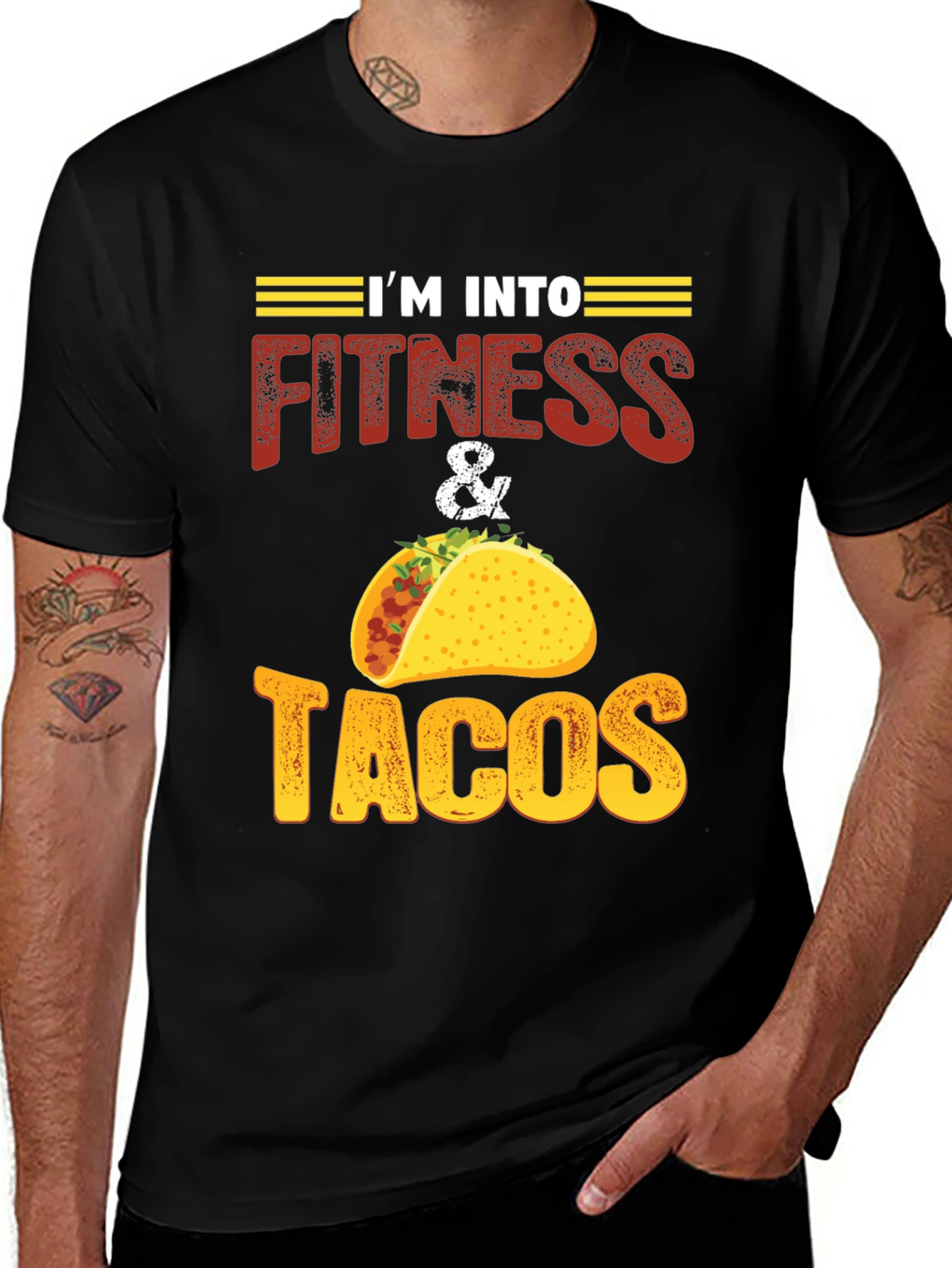 Variant 26 of Fitness & Tacos Graphic T-Shirt