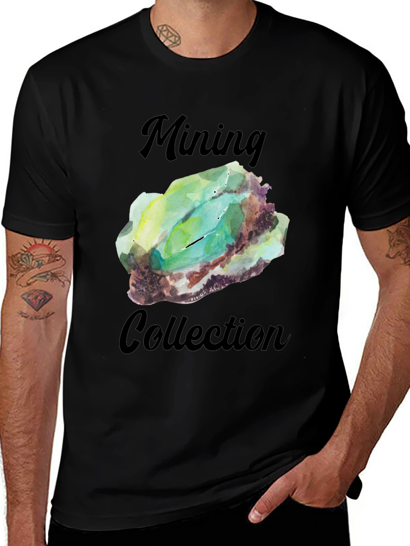 Variant 8 of Mining Collection Graphic Tee - Rock & Mineral Lover Shirt