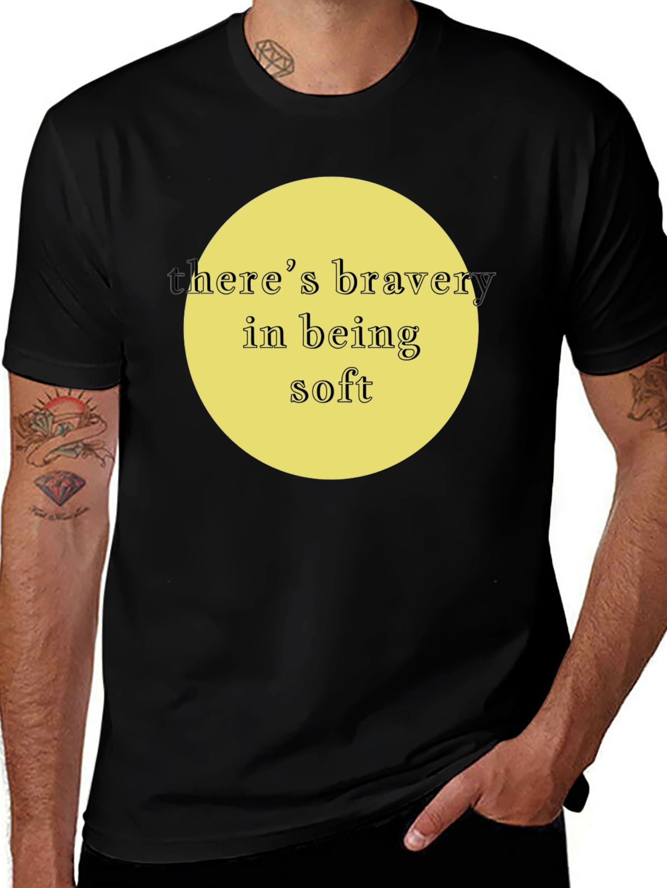 Variant 4 of Bravery in Being Soft Graphic Tee