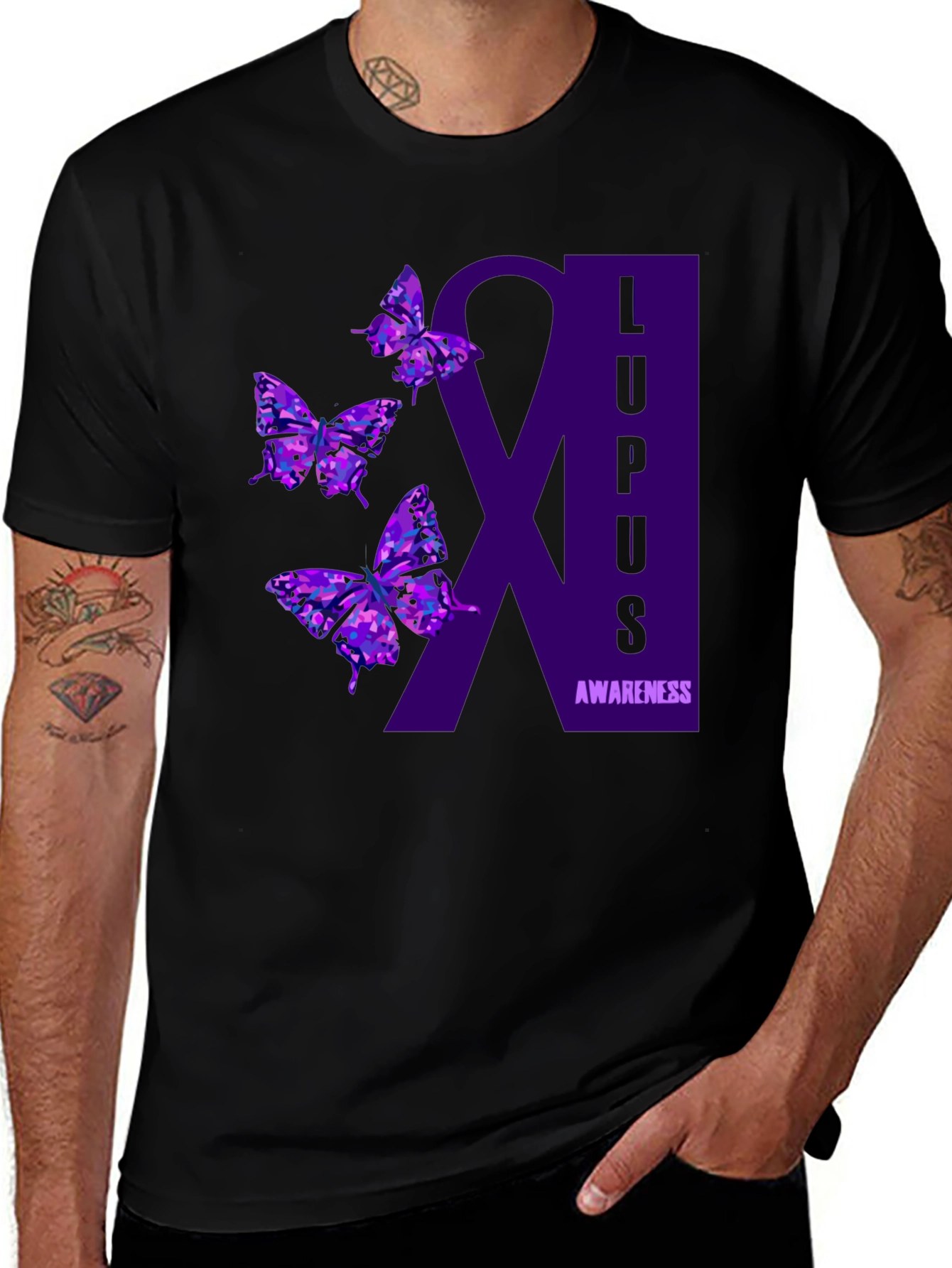 Lupus Awareness Butterfly T-Shirt