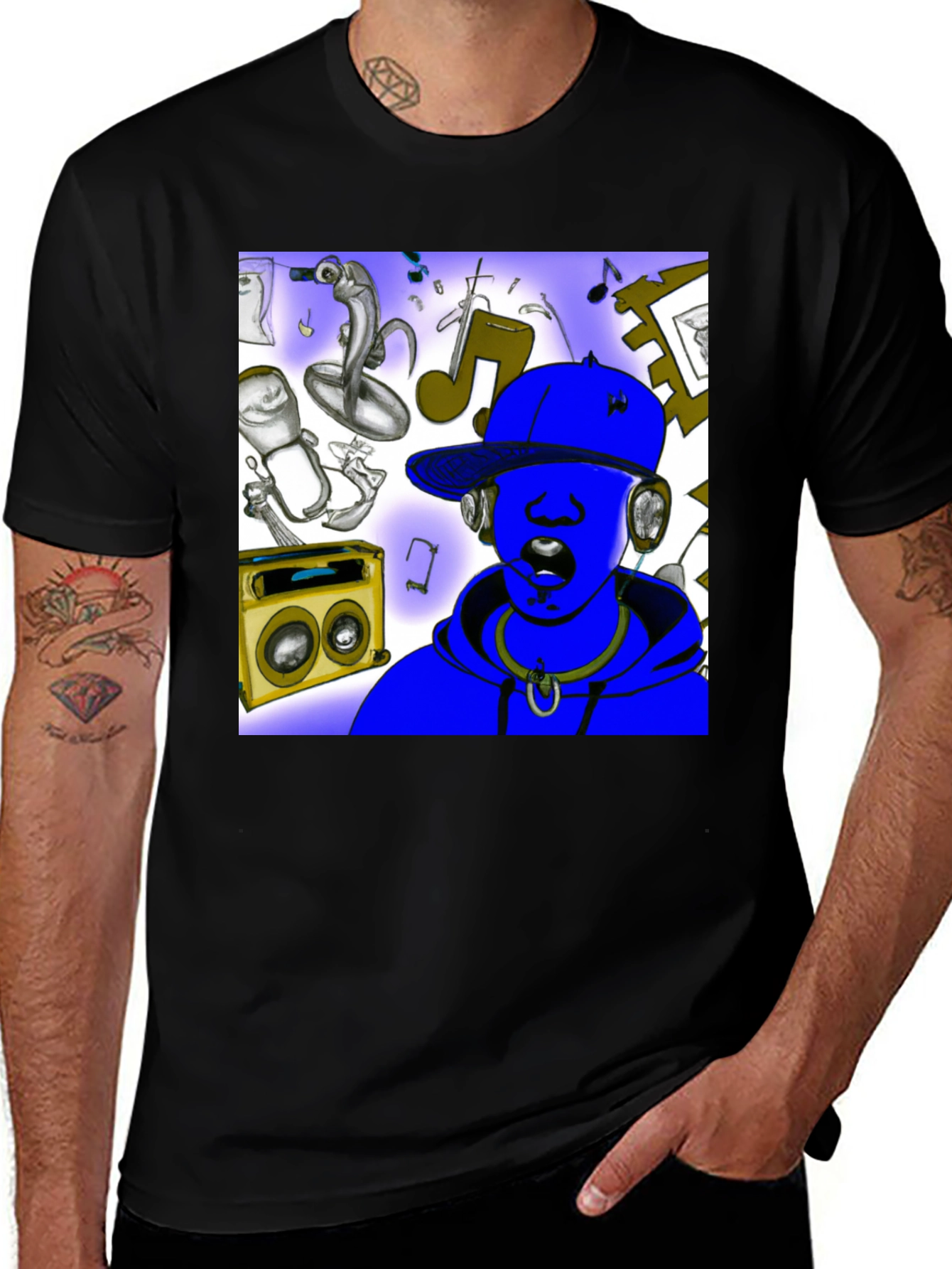 Variant 15 of Cool Graphic Tee - Music Vibe