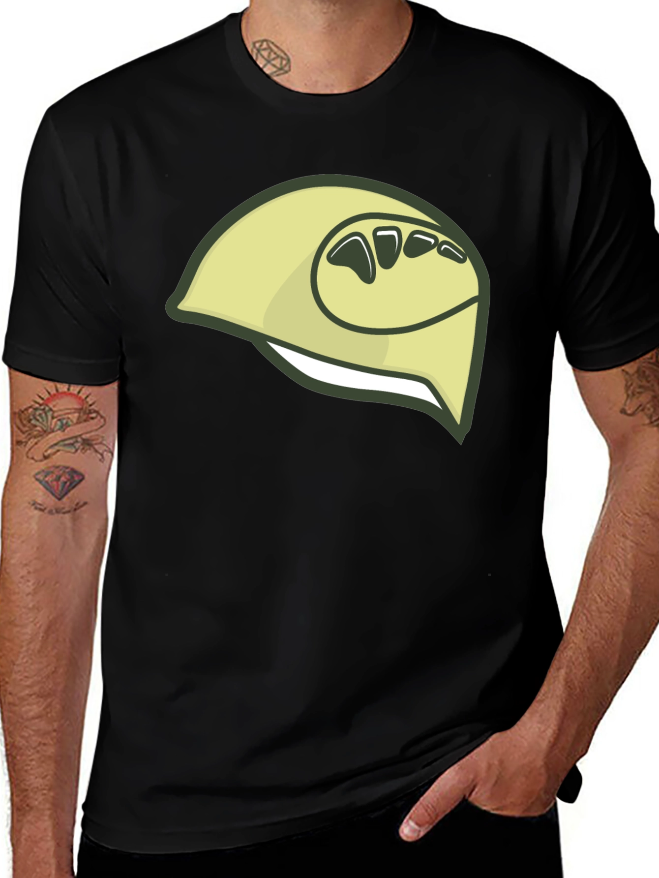 Variant 25 of Durian Fruit Graphic Black T-Shirt