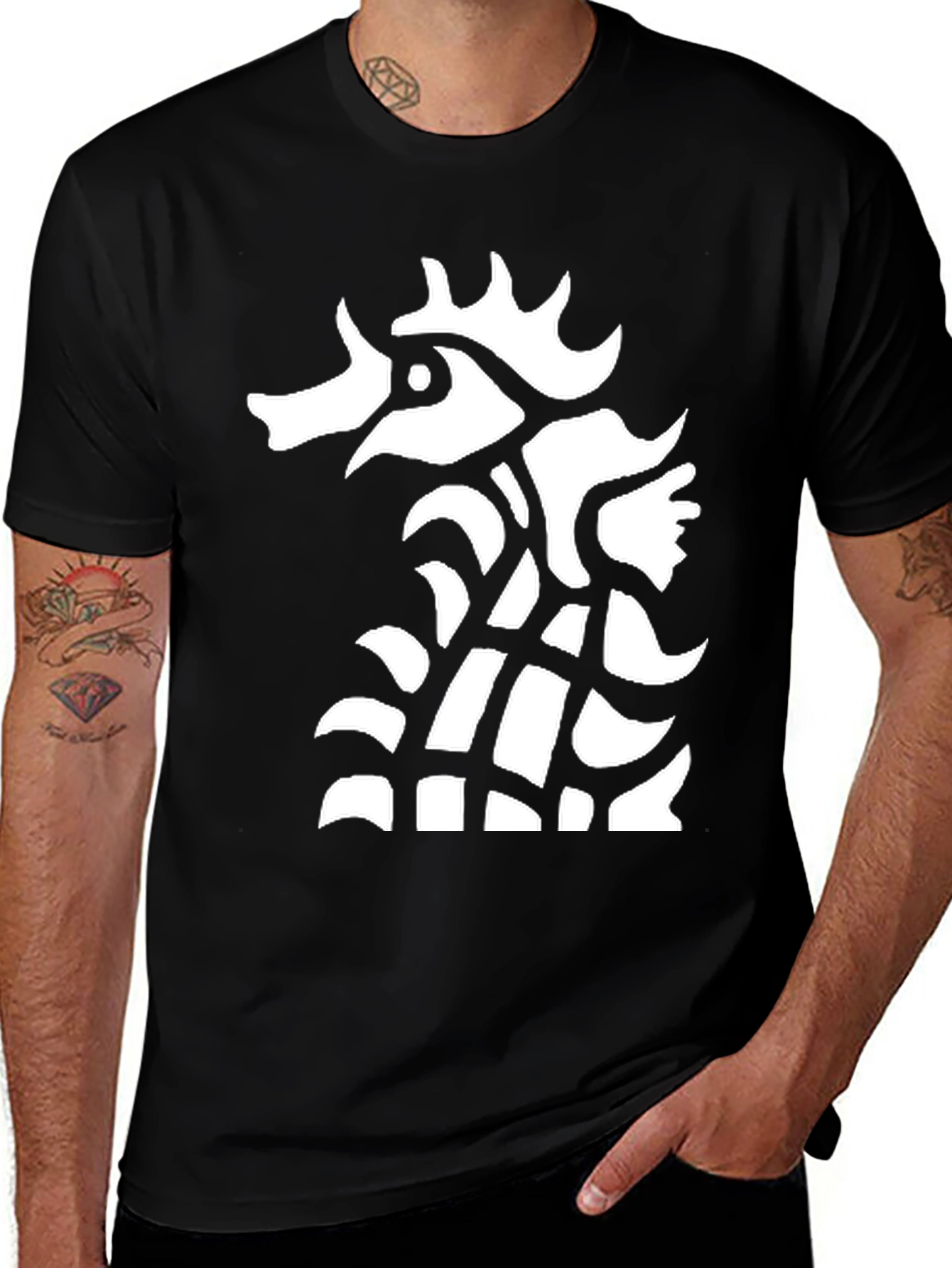 Variant 21 of Abstract Rooster Graphic Tee