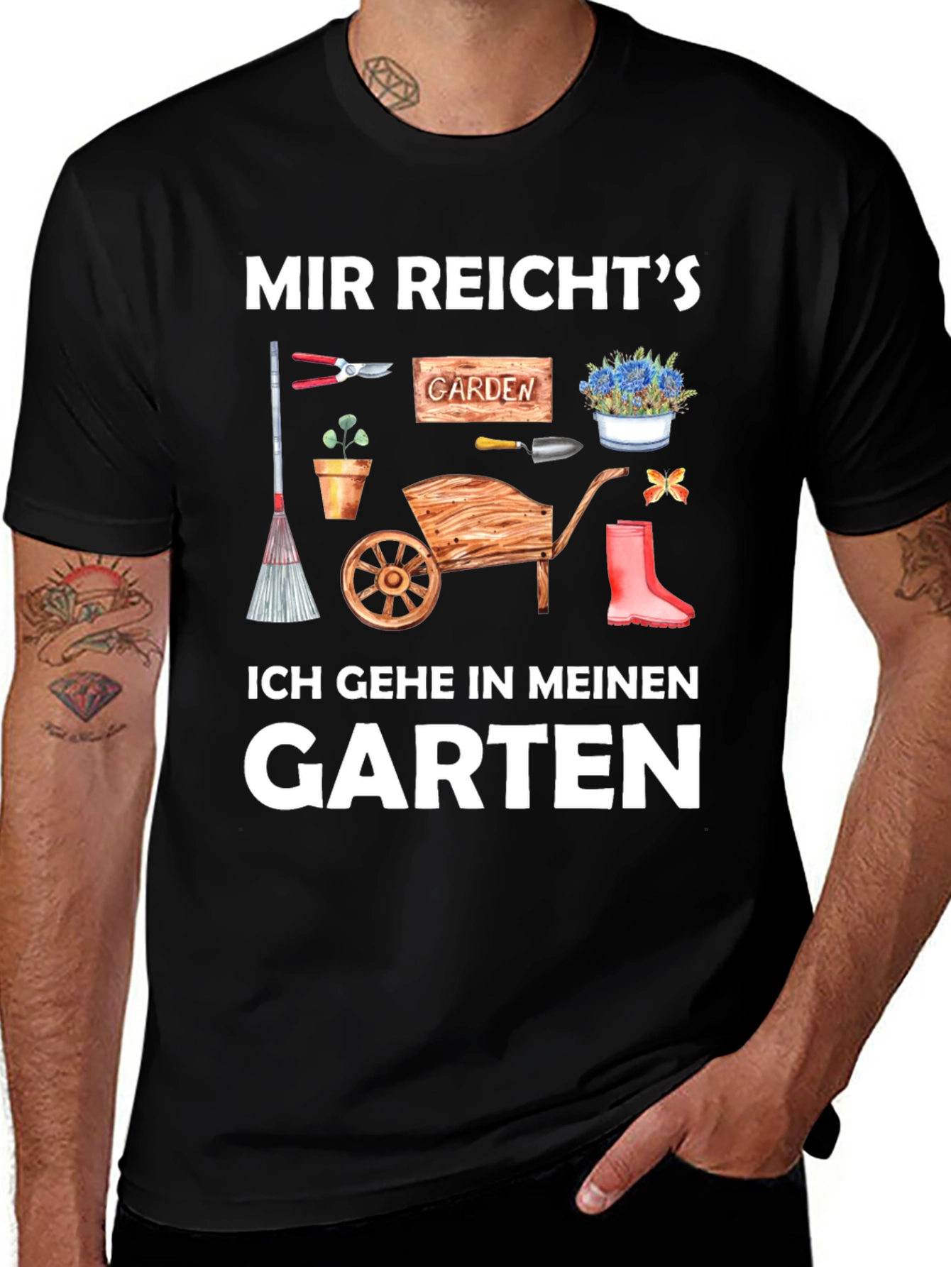 Variant 16 of Gardener T-Shirt: Mir Reicht's, Ich Gehe in Meinen Garten
