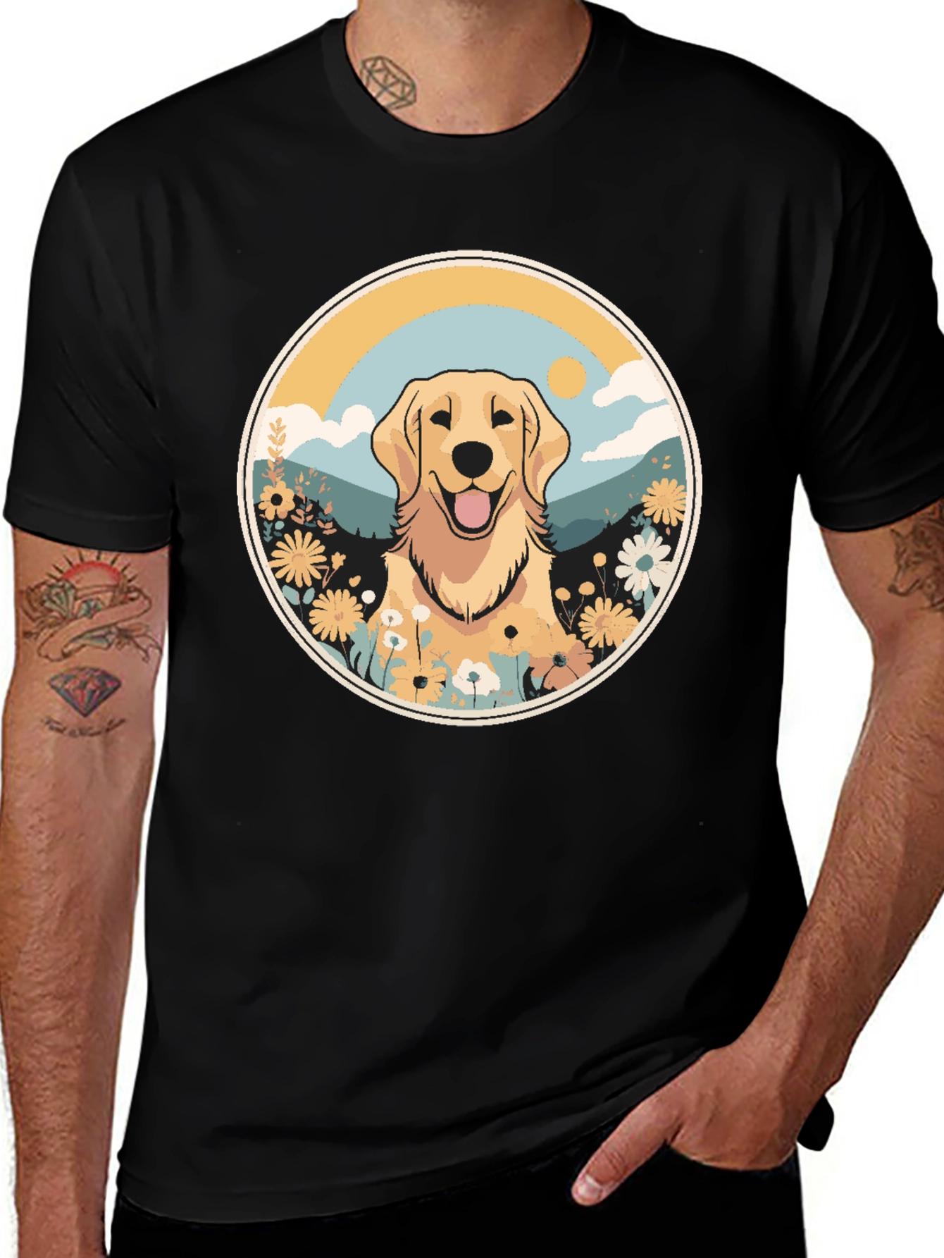 Variant 20 of Golden Retriever Graphic Tee