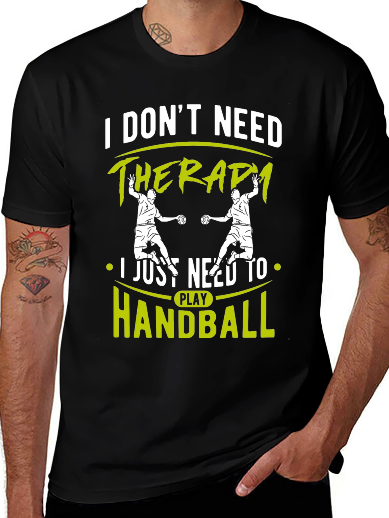 Handball Therapy Graphic Tee - Cool Sport Shirt