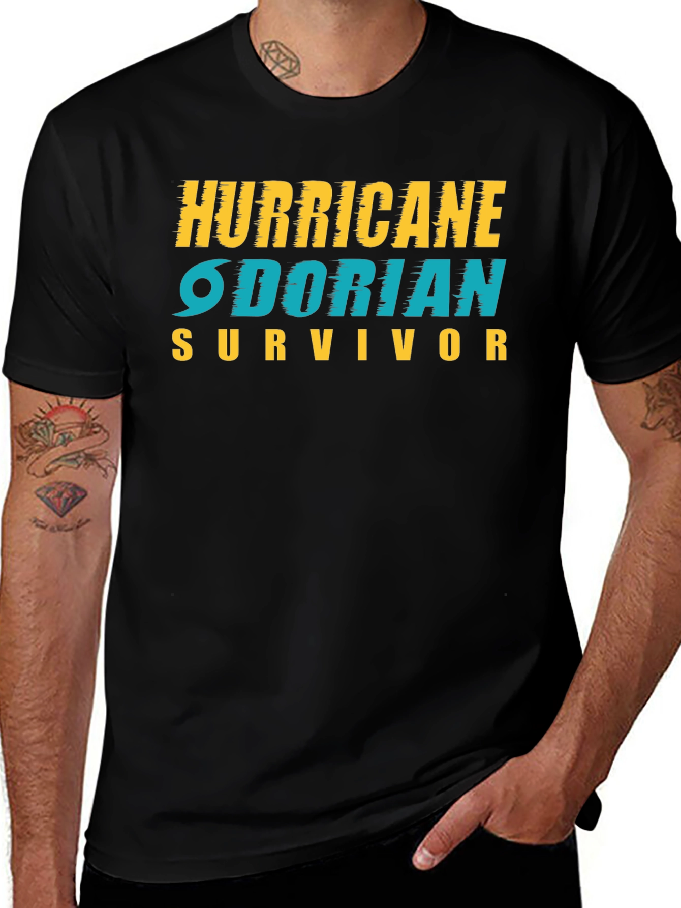 Variant 25 of Hurricane Dorian Survivor Black T-Shirt