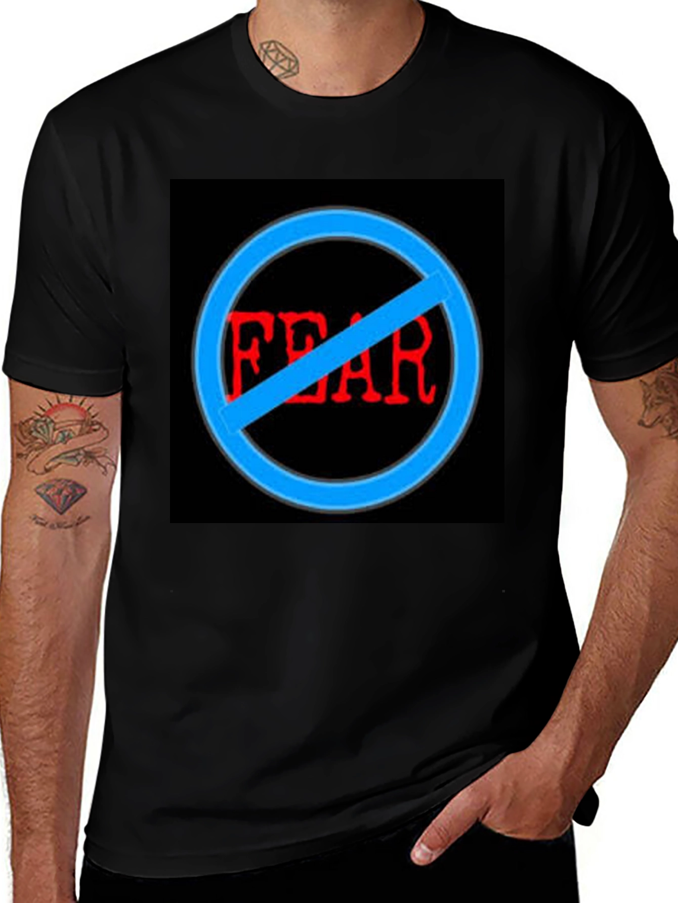Variant 17 of No Fear Graphic Black T-Shirt