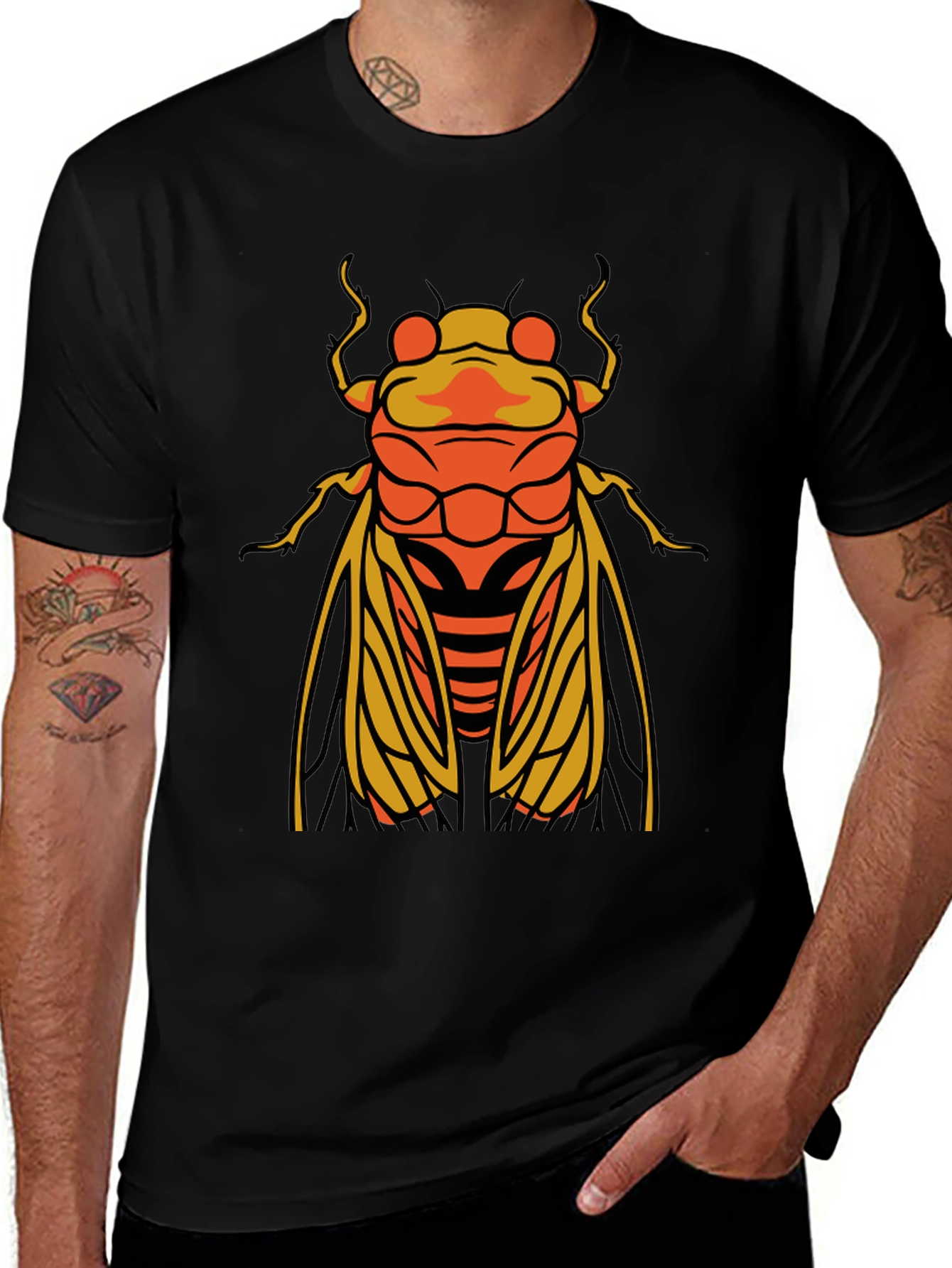 Variant 12 of Cicada Graphic T-Shirt - Stylish Insect Tee