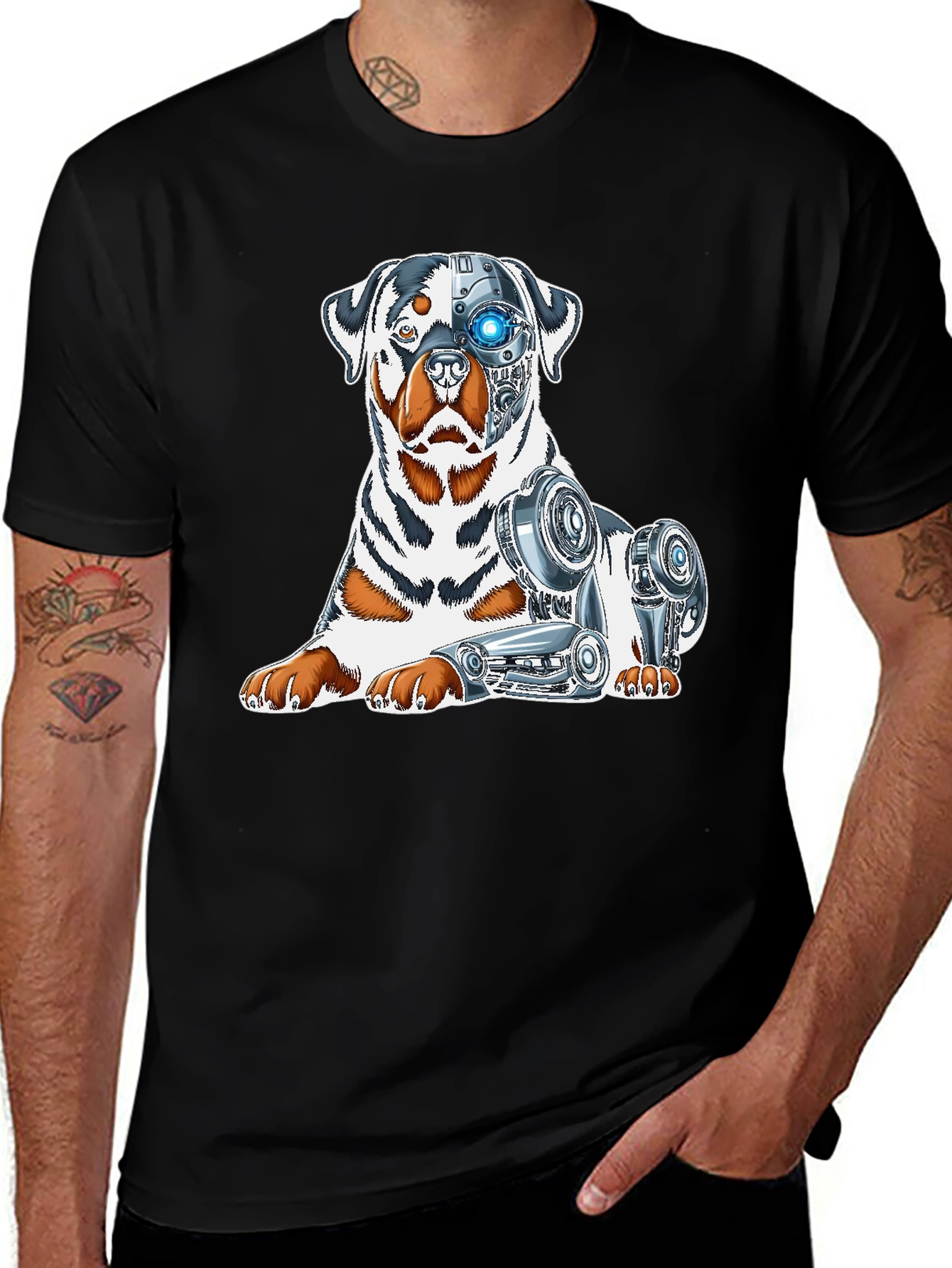 Variant 19 of Cyberdog Rottweiler T-Shirt