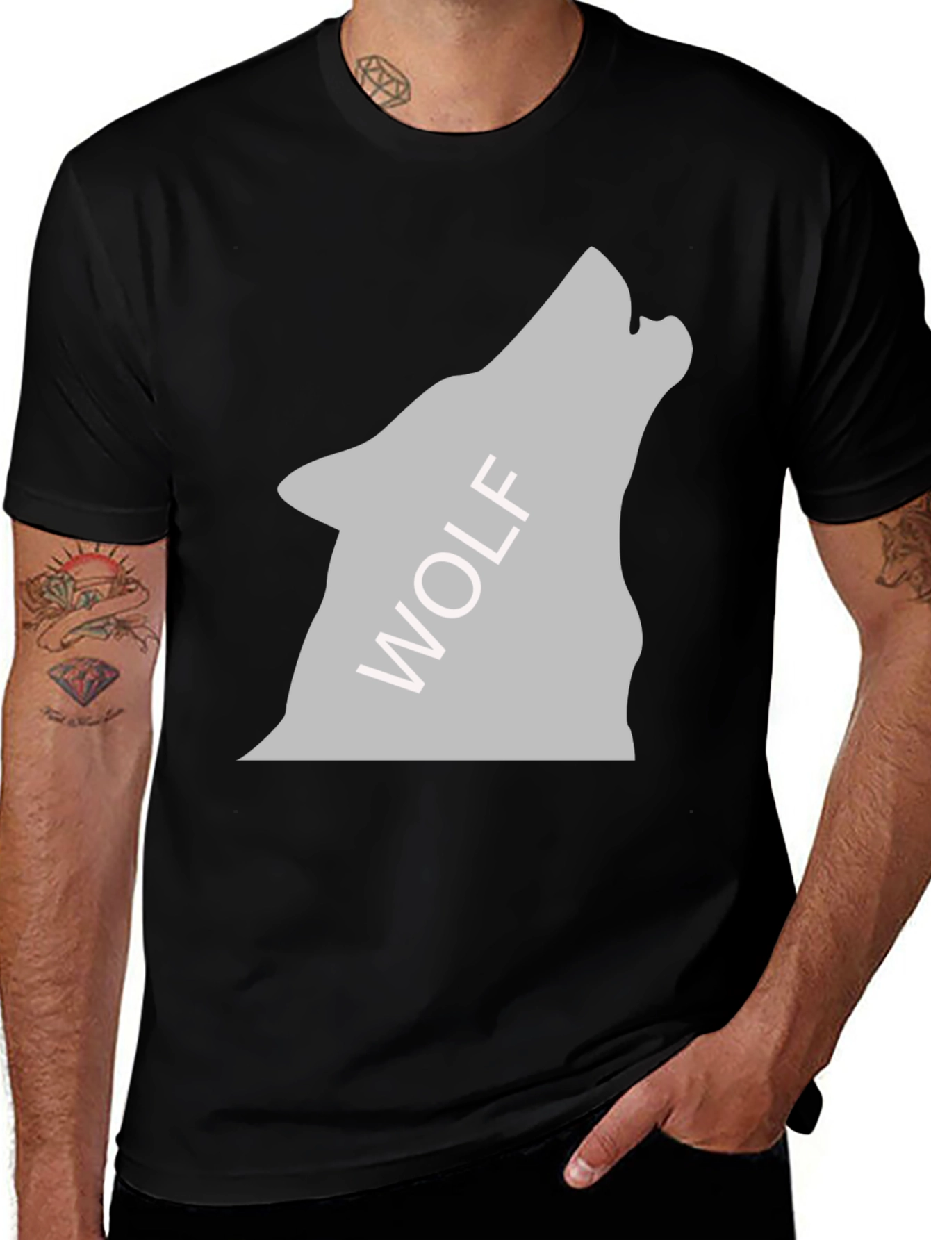 Variant 18 of Black Wolf Graphic Tee