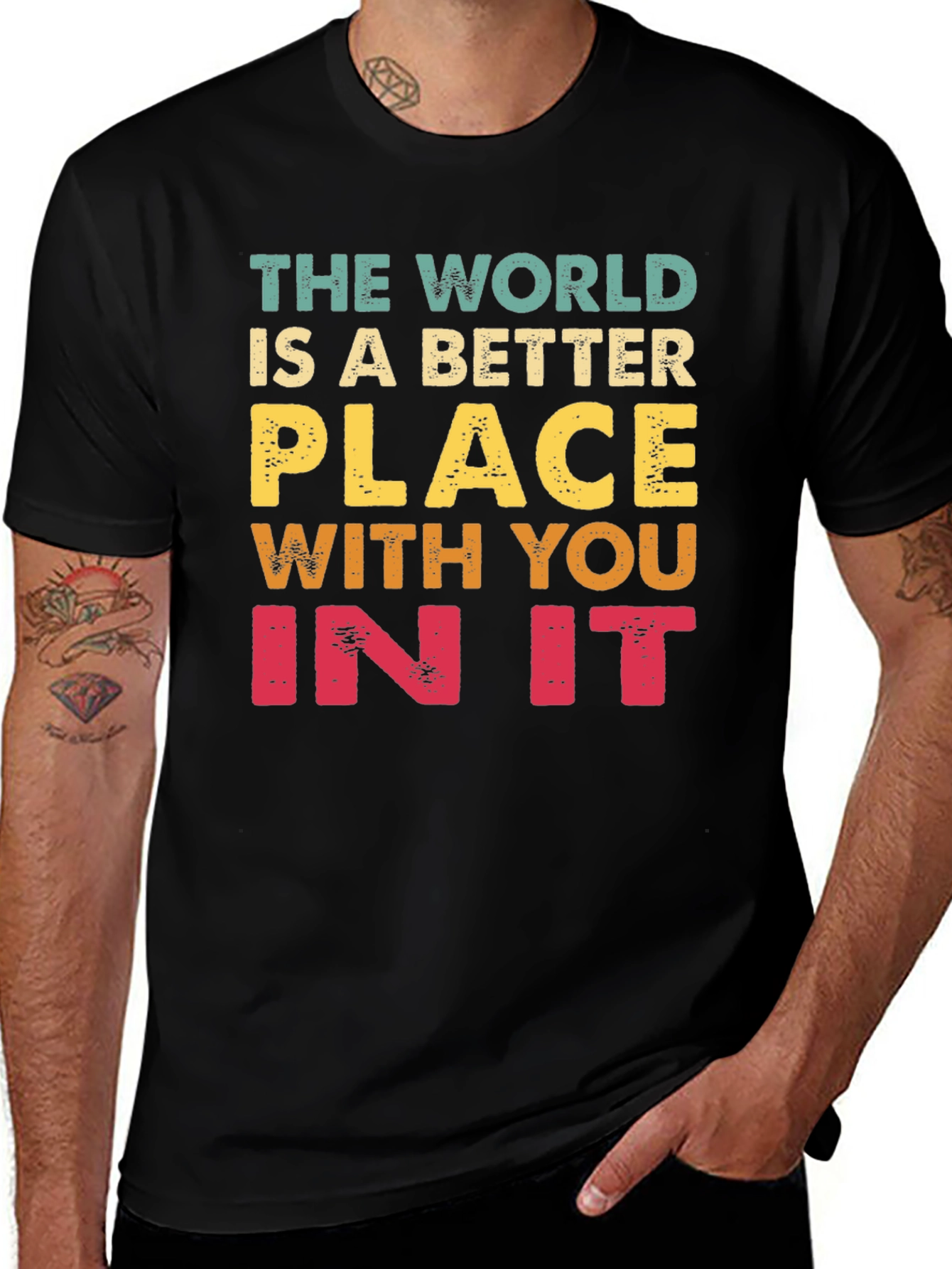 Variant 9 of The World Is Better With You T-Shirt