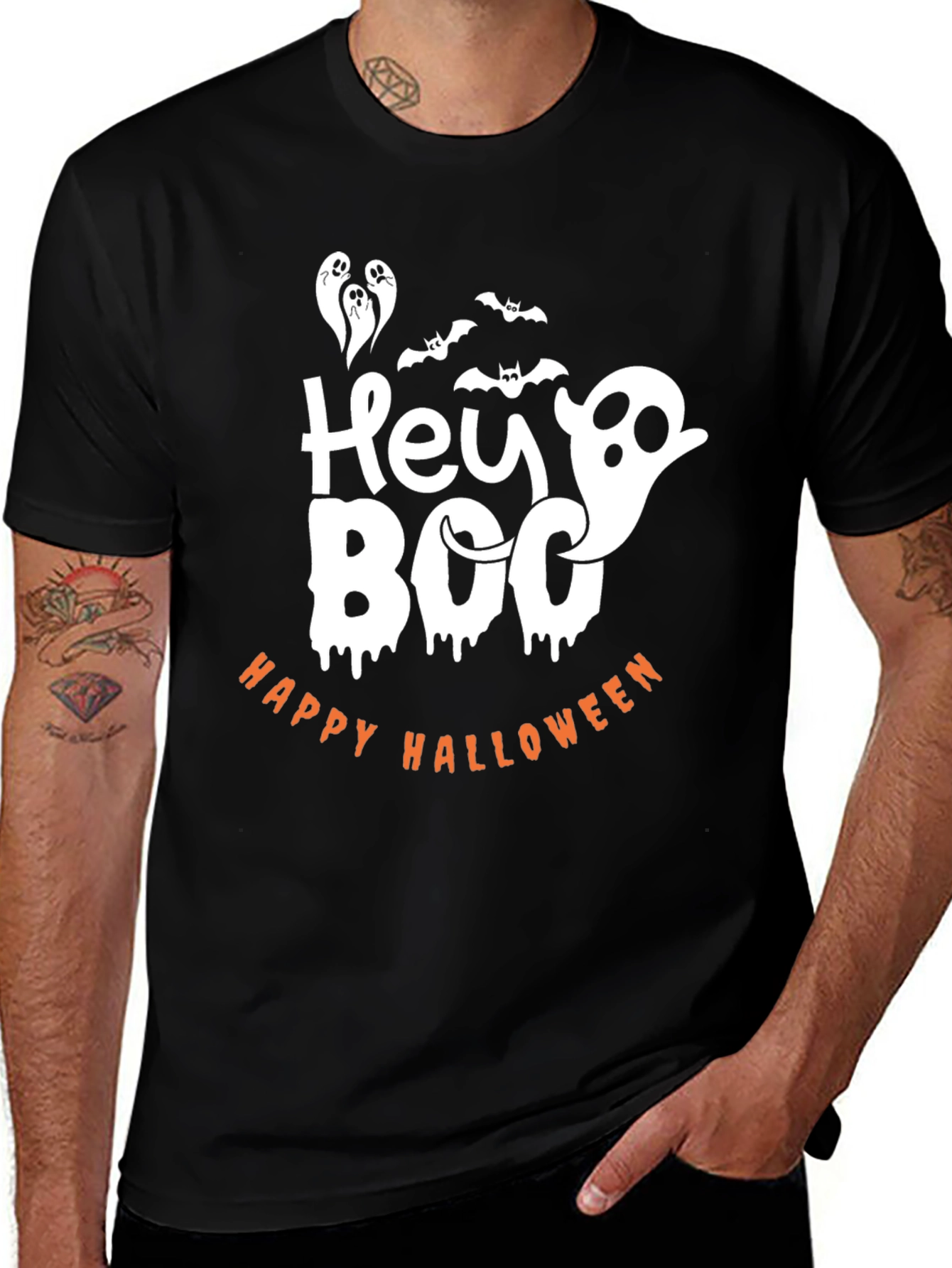 Variant 6 of Halloween Hey Boo Graphic Tee