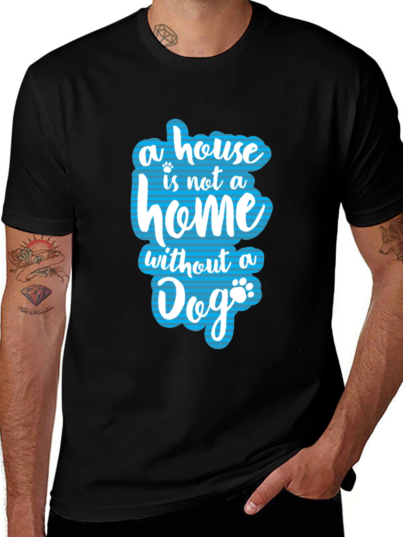 Variant 22 of Dog Lover T-Shirt - Home Without a Dog