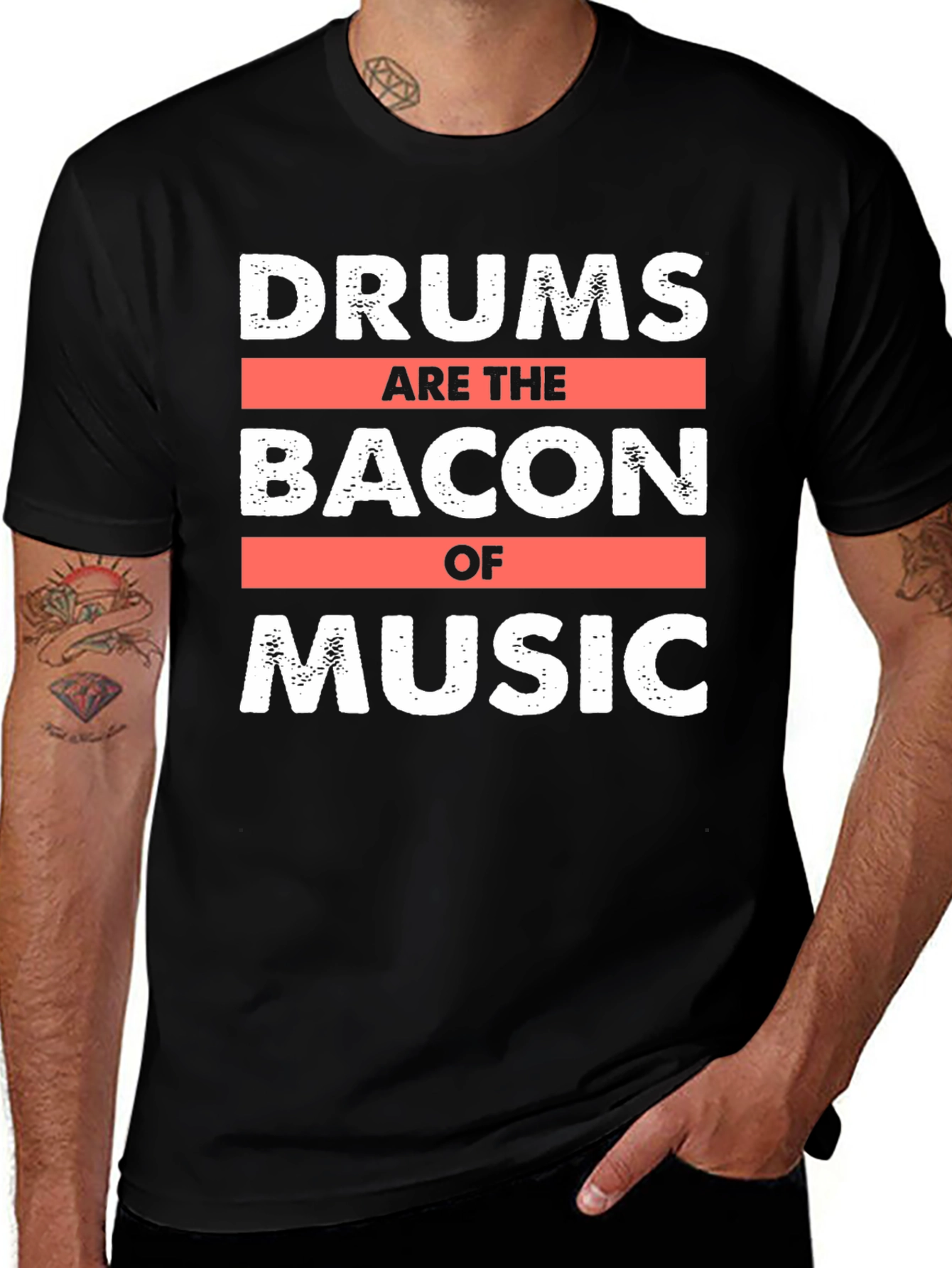 Variant 22 of Drums are the Bacon of Music T-Shirt