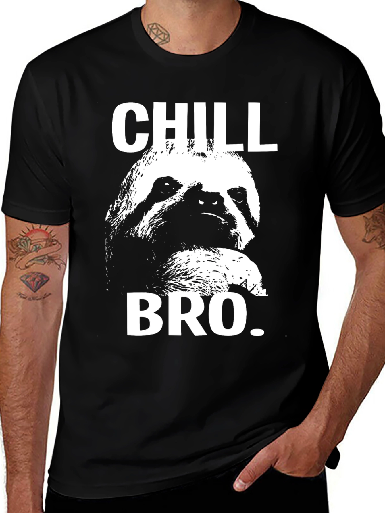 Variant 4 of Chill Bro Sloth Graphic T-Shirt