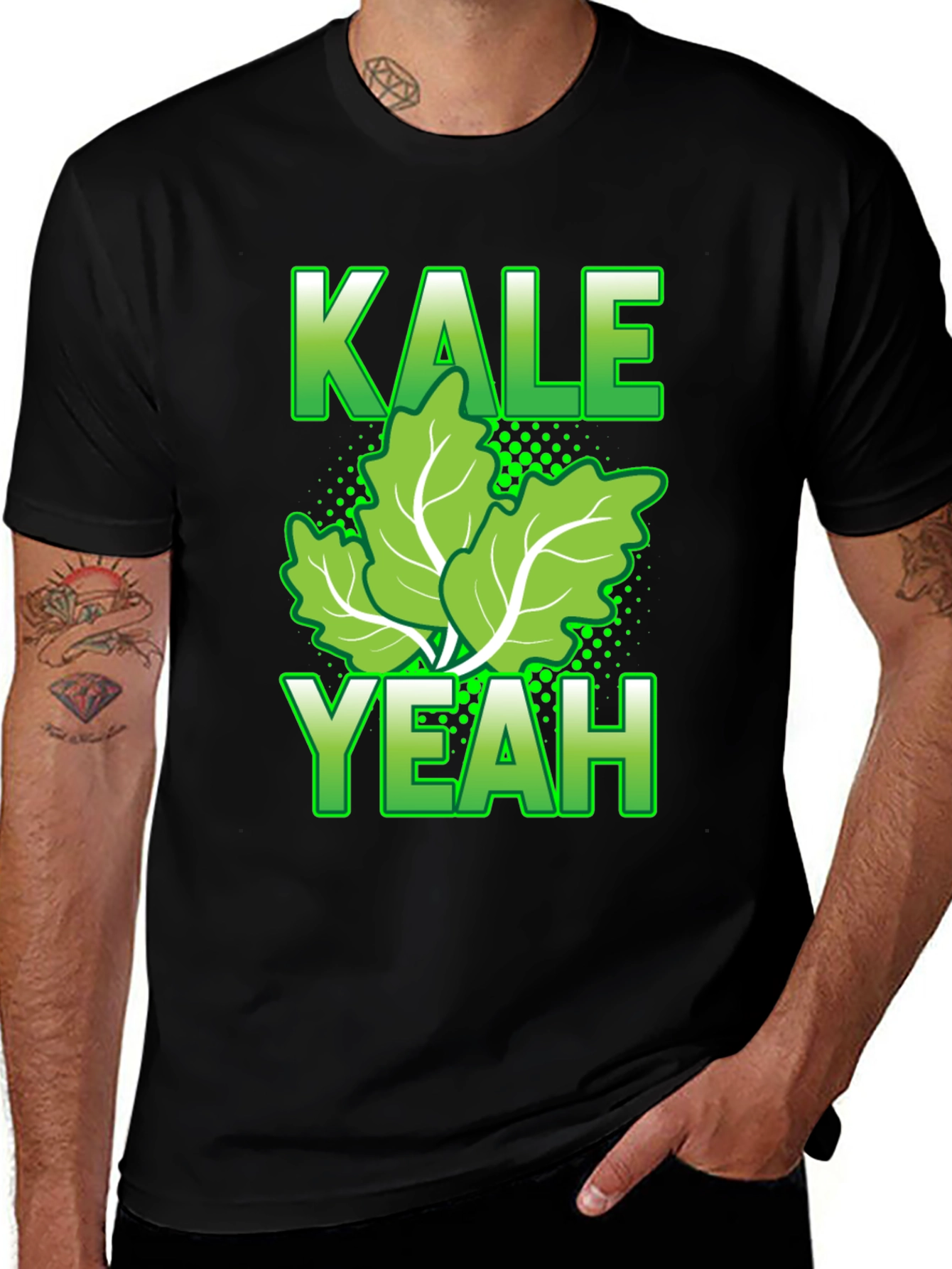 Variant 20 of Kale Yeah T-Shirt - Funny Vegan Tee