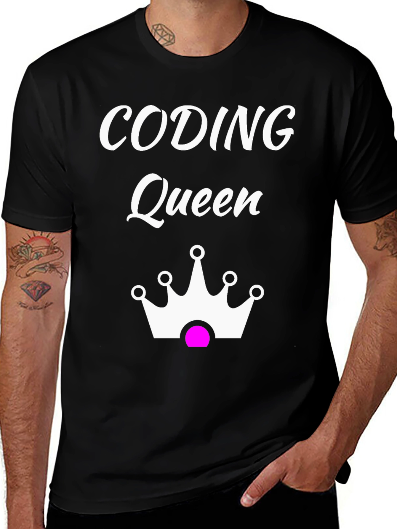 Coding Queen Graphic T-Shirt - Programmer Tee