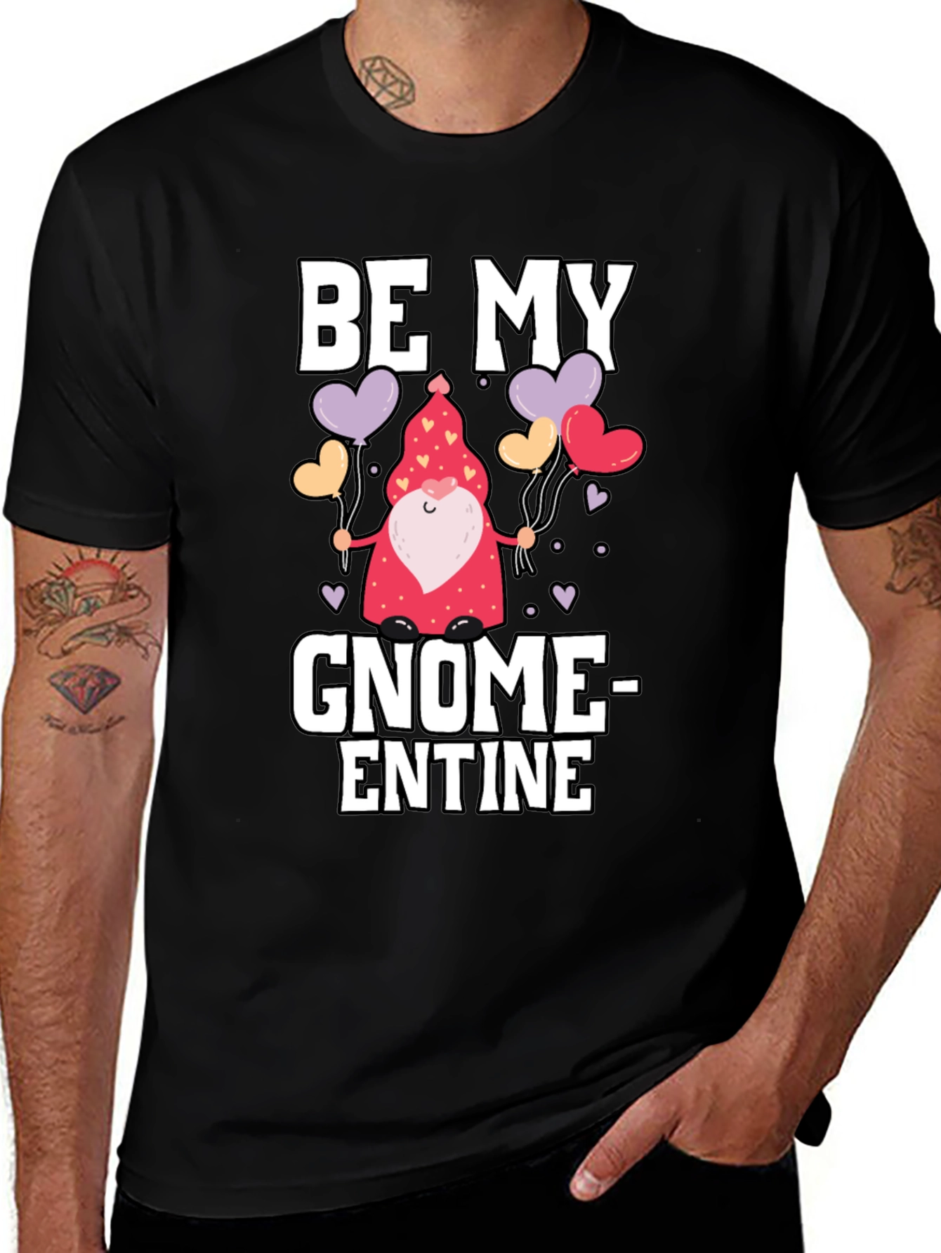 Variant 5 of Be My Gnome-entine Valentine's Day Graphic Tee